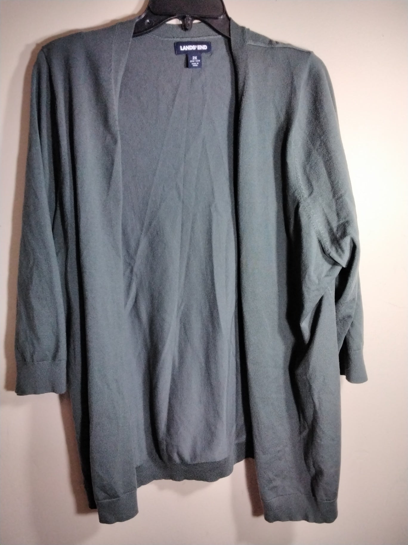 Lands' End, Dark Green, Cardigan