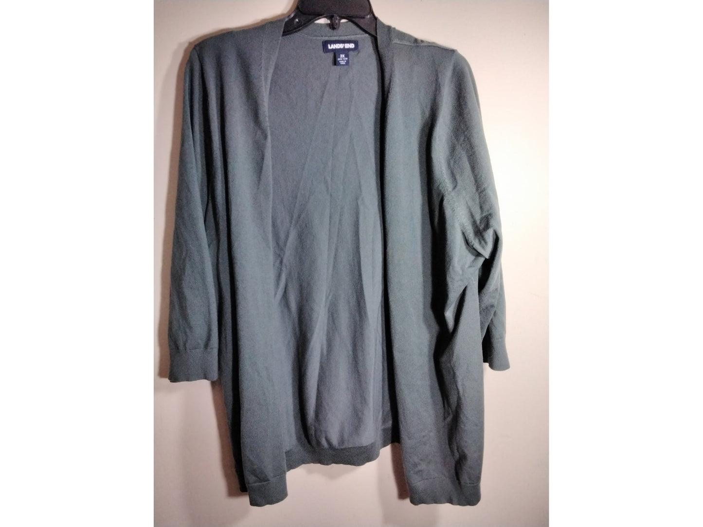 Lands' End, Dark Green, Cardigan