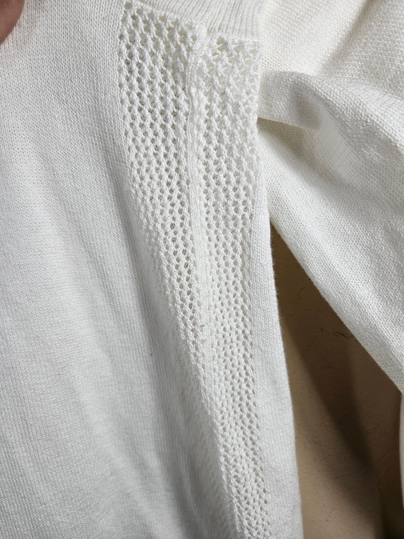 Talbots, White, Cardigan 3X