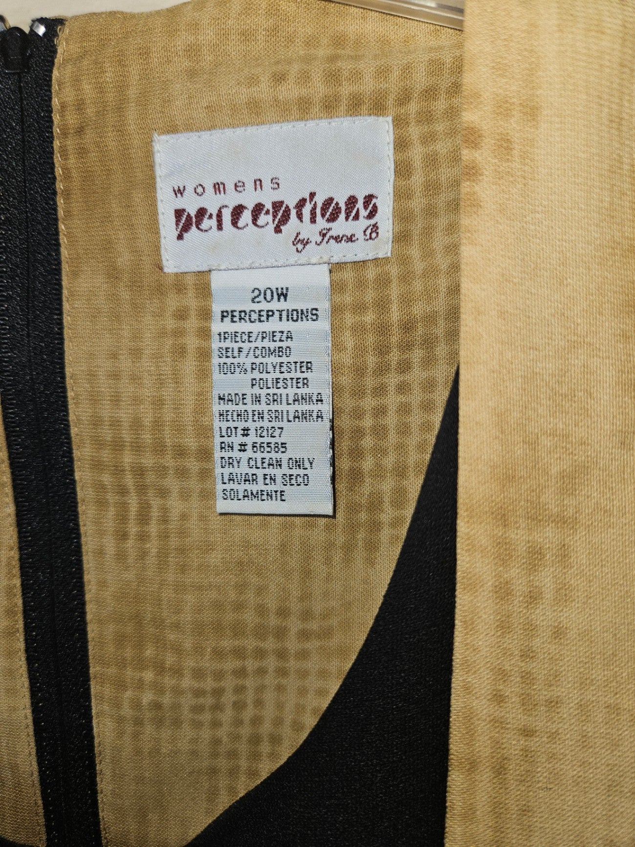Perceptions by Irna C., Vintage Dress, 20W