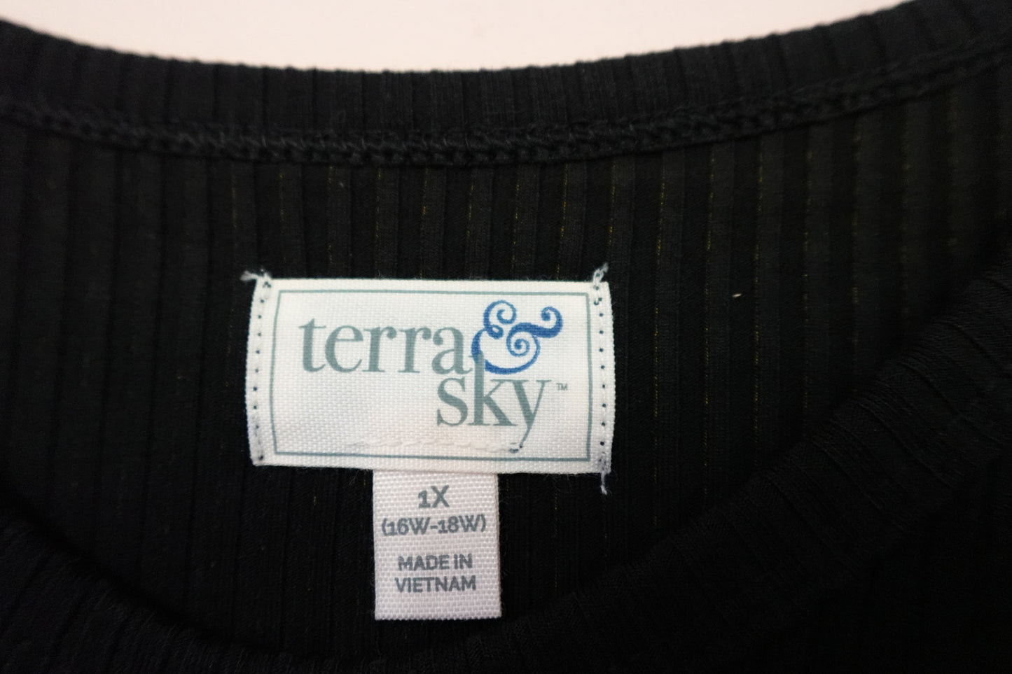 TERRA & SKY, Long Sleeves Top, 16/18W
