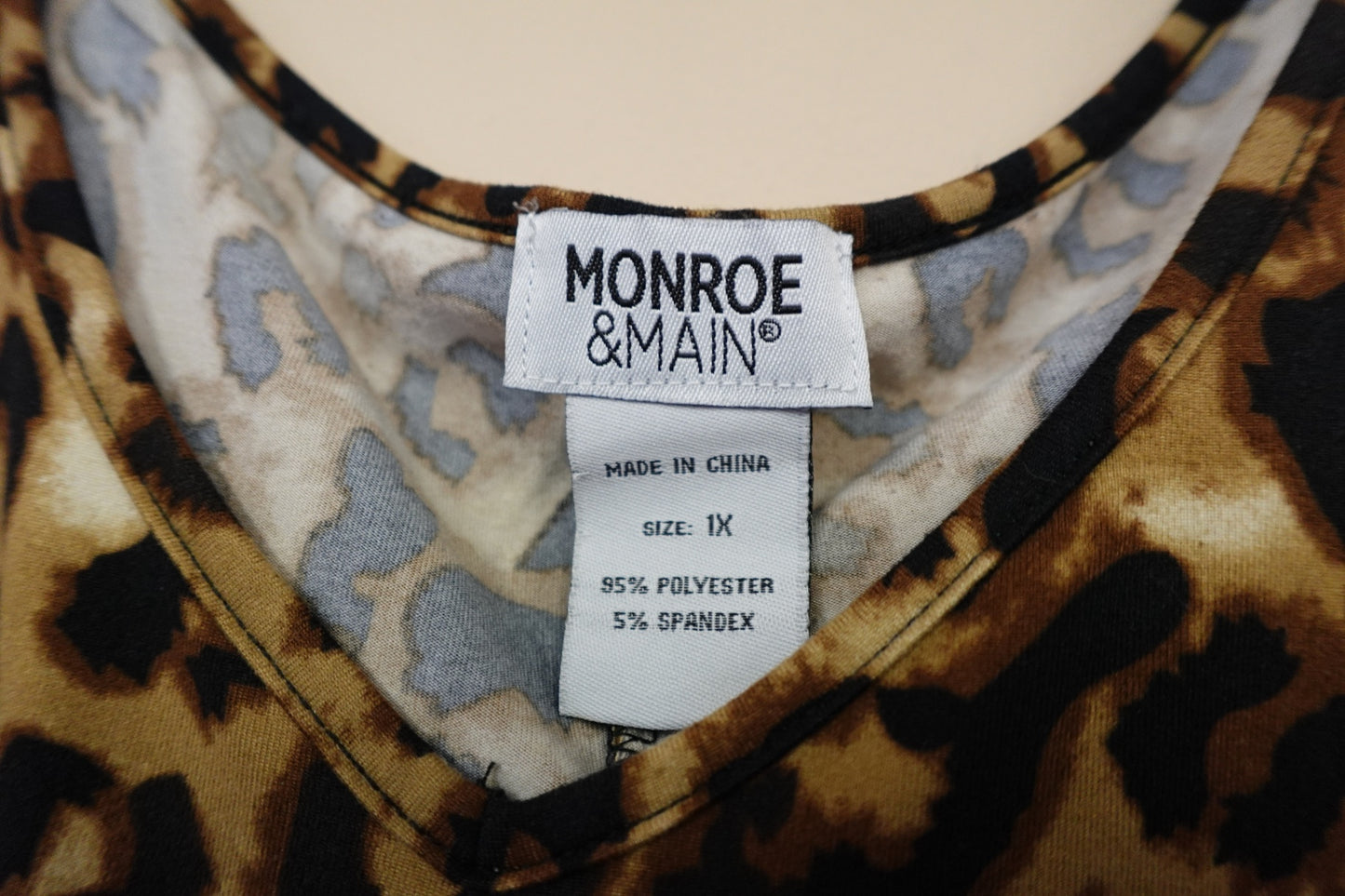 Monroe & Main, 3/4 SLEEVE TOP, 2X/3X (1X)