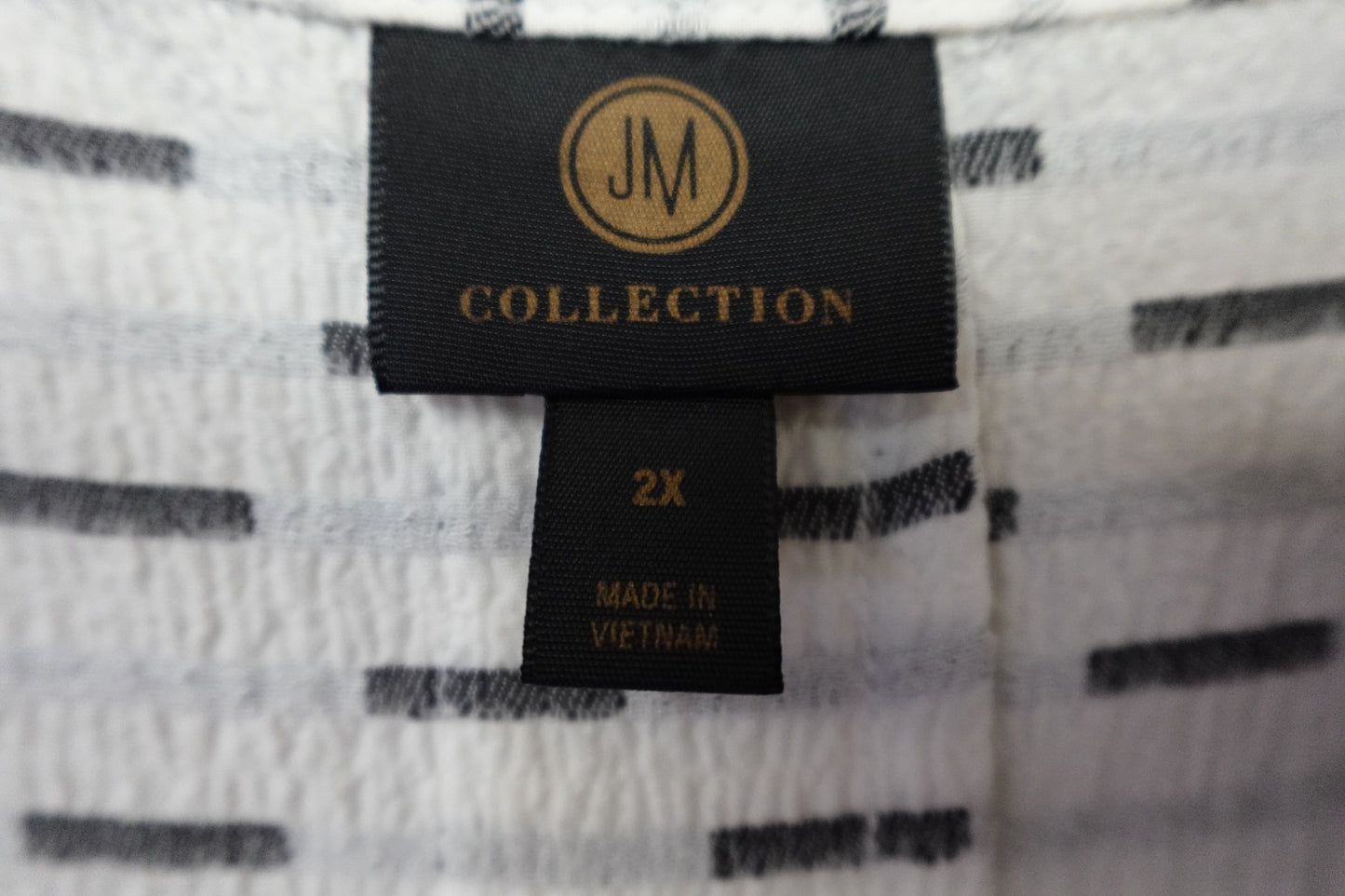 JM Collection, 3/4 Sleeve Button Down, 2X