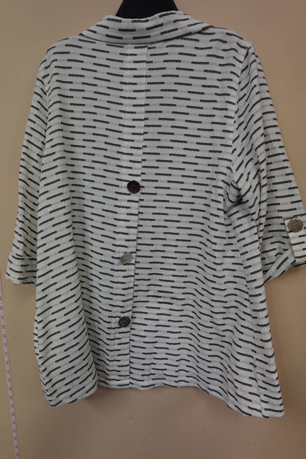 JM Collection, 3/4 Sleeve Button Down, 2X