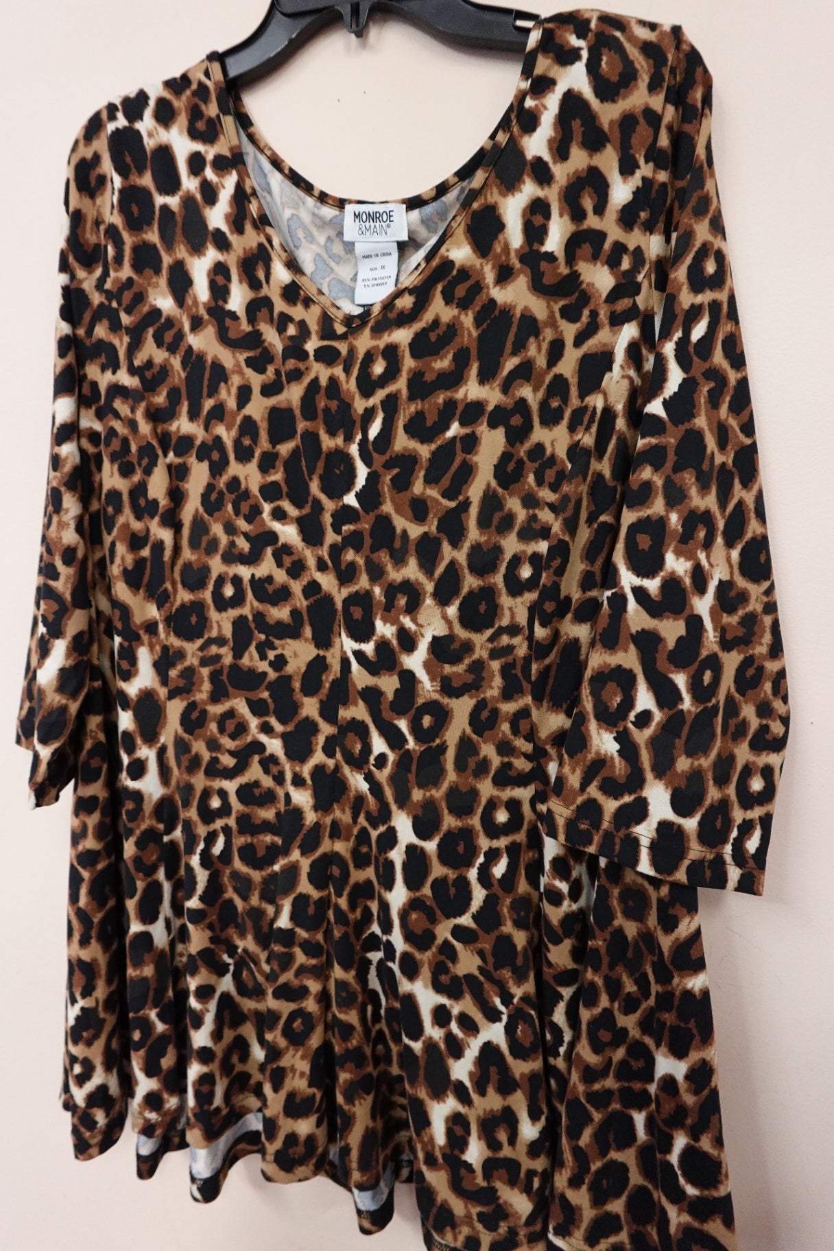 Monroe & Main, 3/4 SLEEVE TOP, 2X/3X (1X)