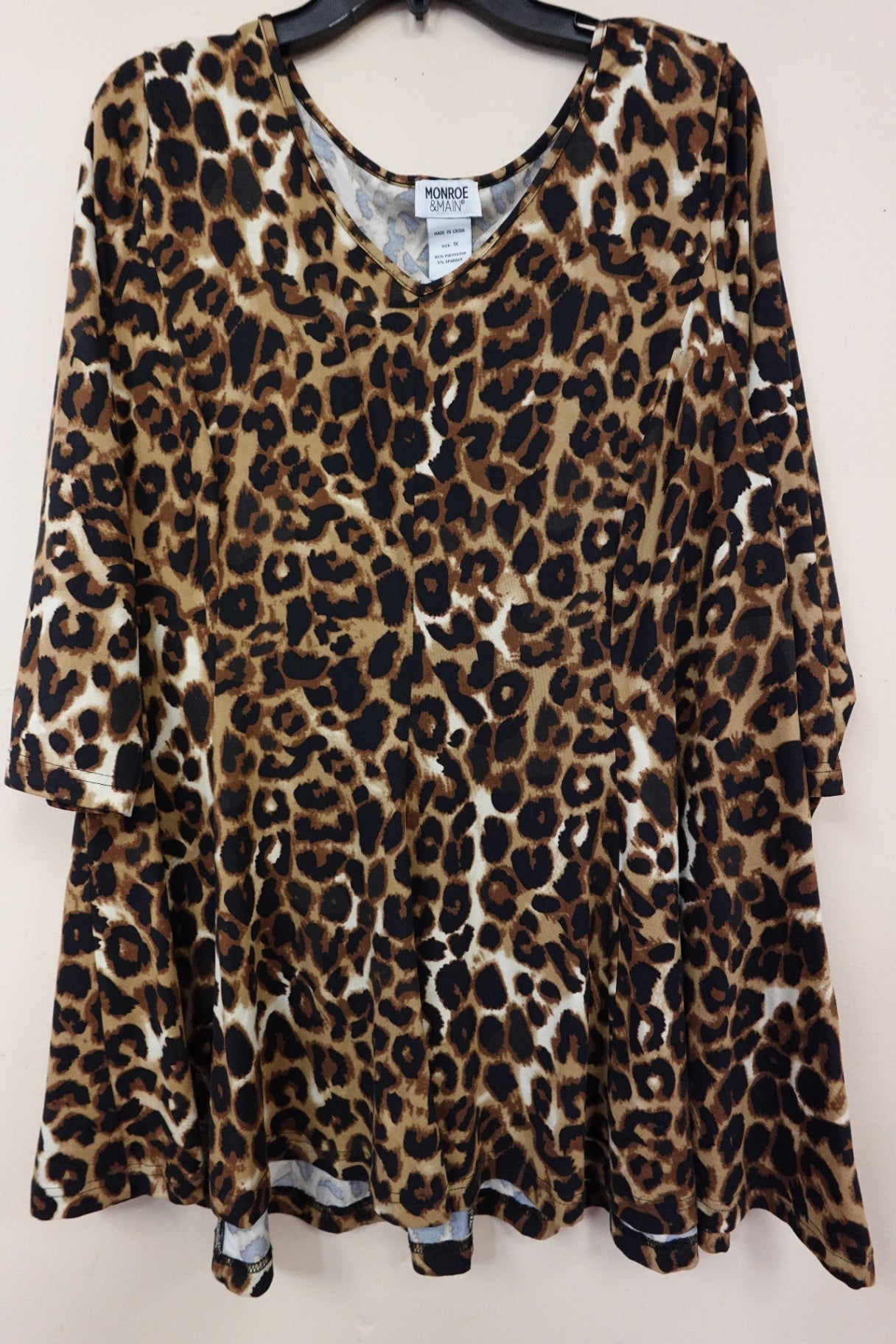 Monroe & Main, 3/4 SLEEVE TOP, 2X/3X (1X)