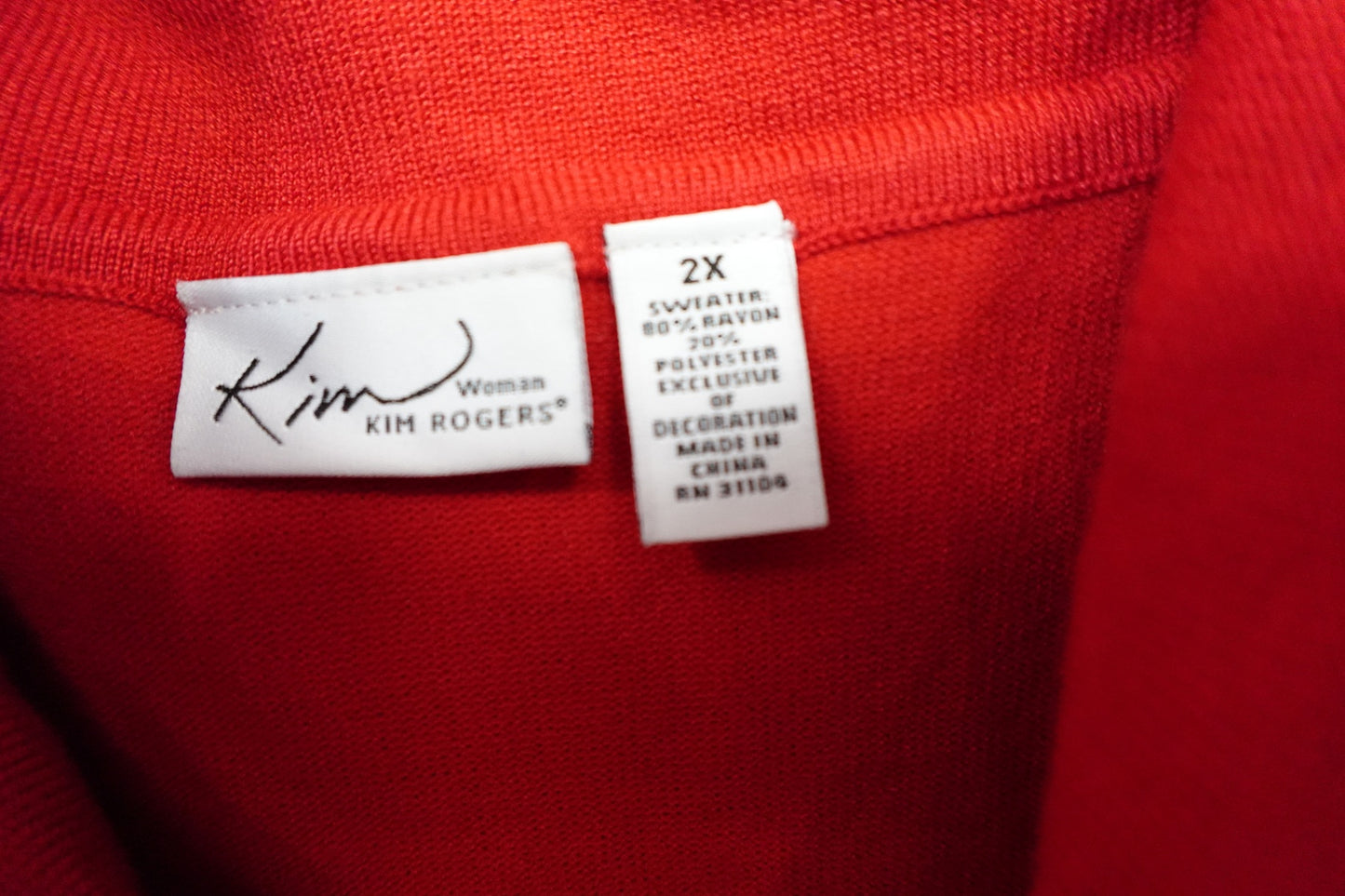 Kim Rogers, Short Sleeve Sweater, 2X