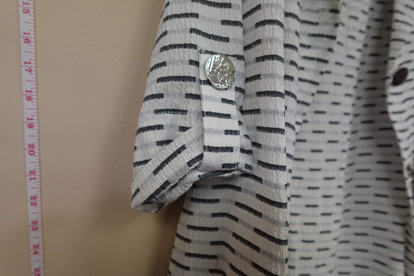 JM Collection, 3/4 Sleeve Button Down, 2X