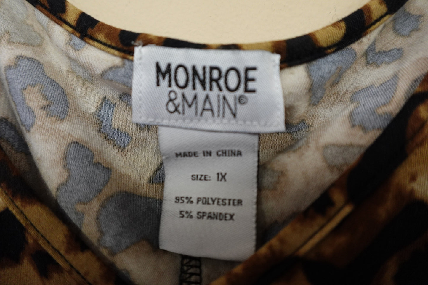 Monroe & Main, 3/4 SLEEVE TOP, 2X/3X (1X)