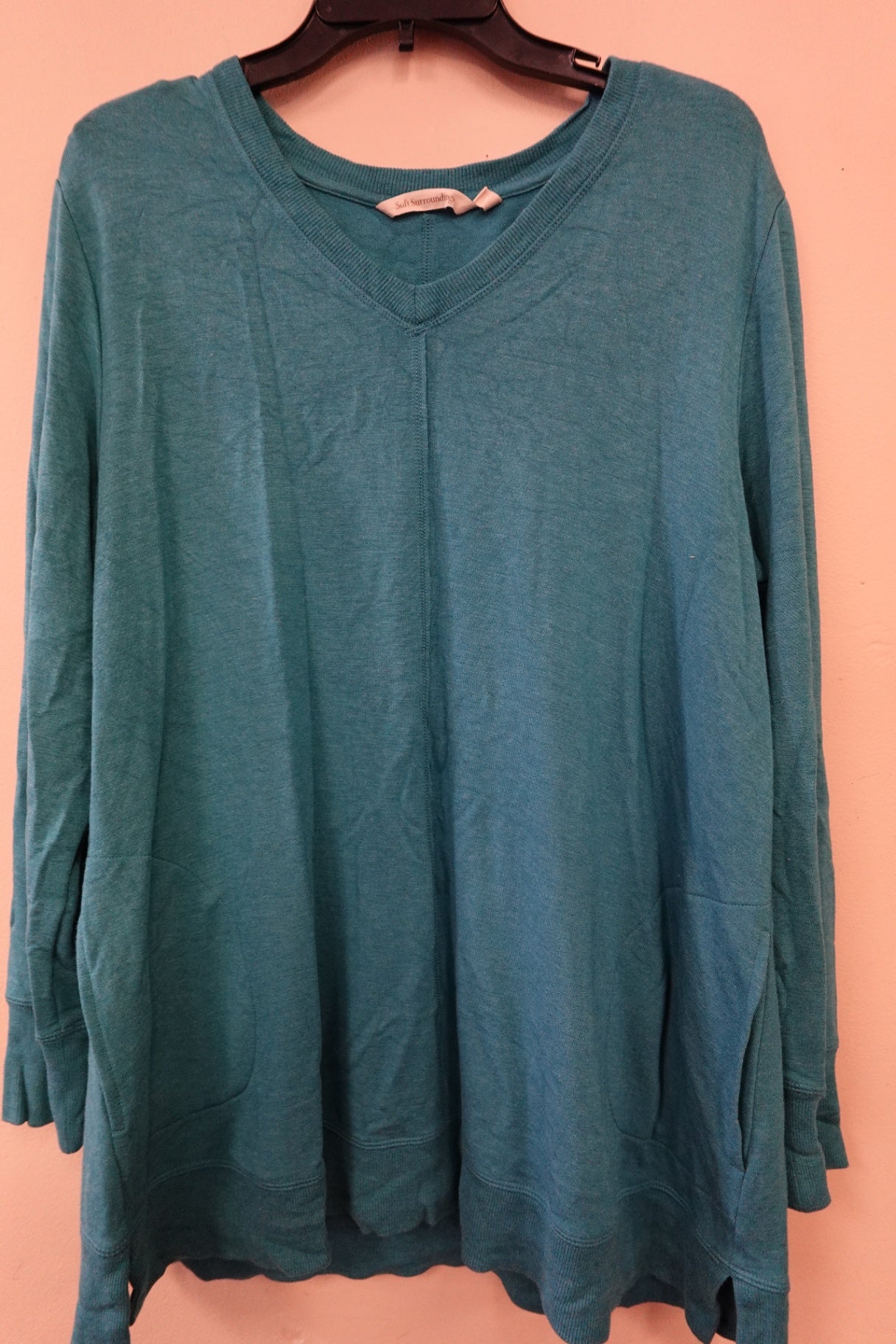 Soft Suroundings, Long Sleeve Tunic Sweater, XL