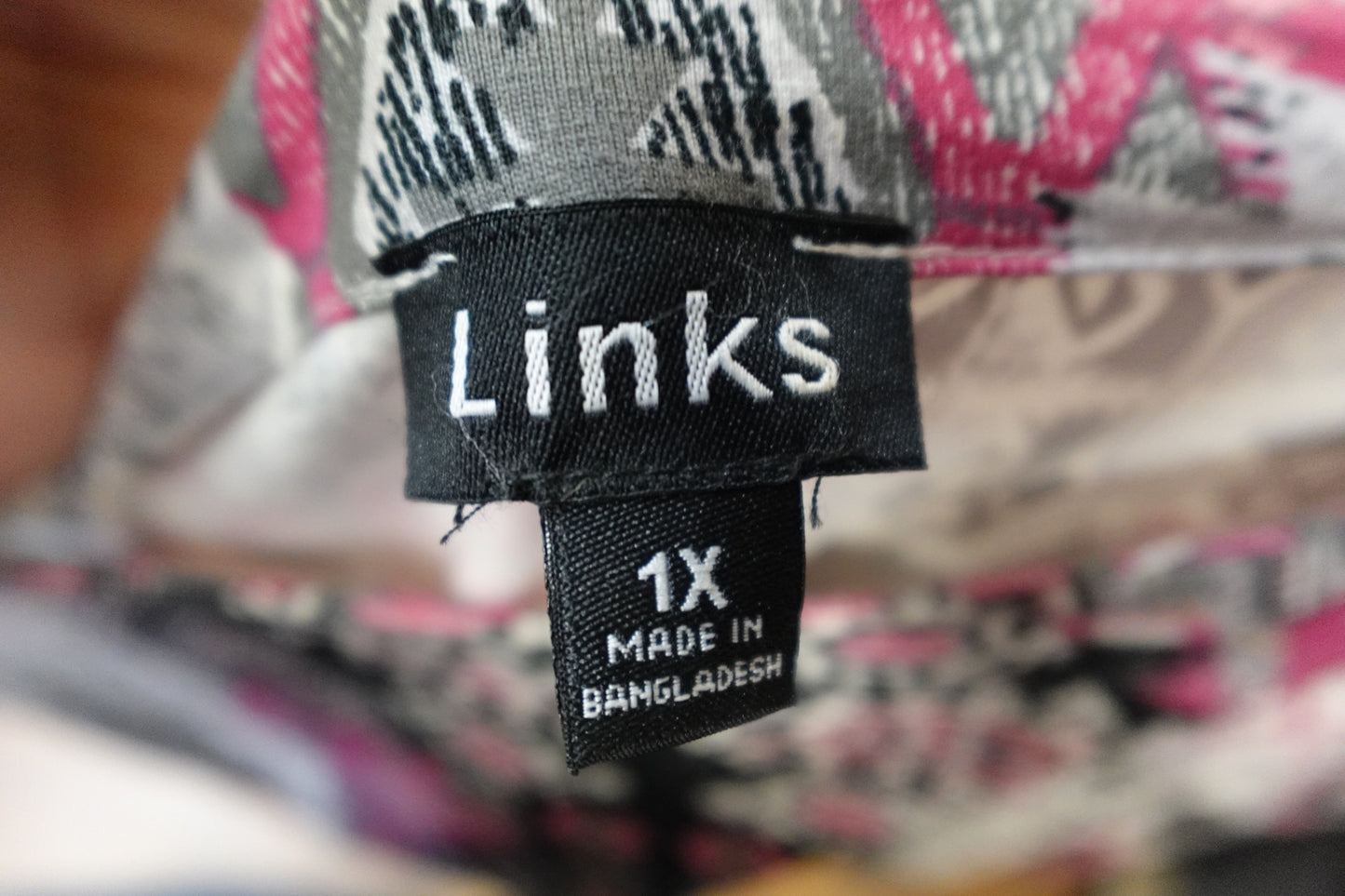 Links, Long Sleeve Top, 1X