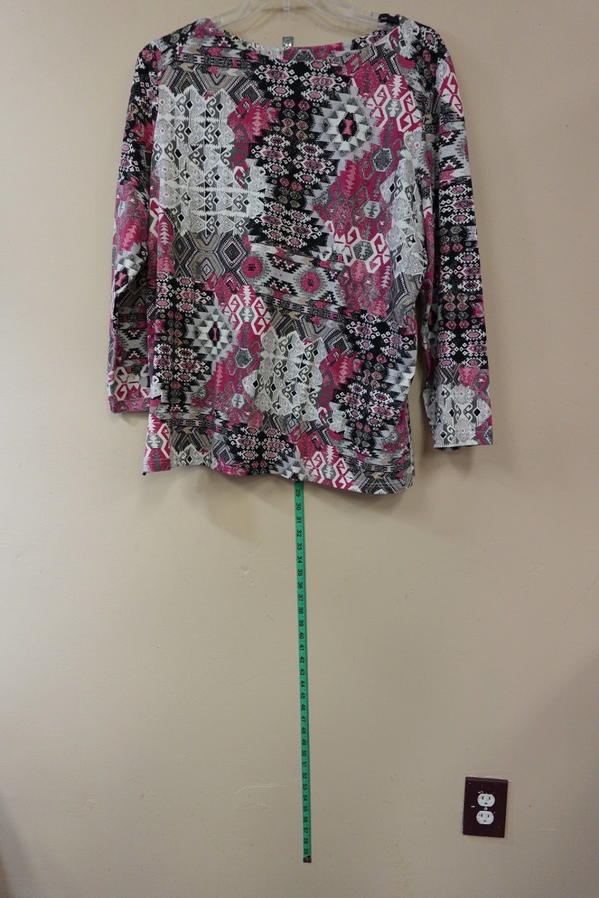 Links, Long Sleeve Top, 1X