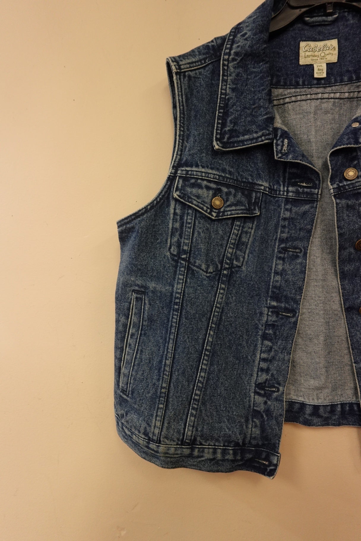 Cabela's, Denim Vest, 2XR