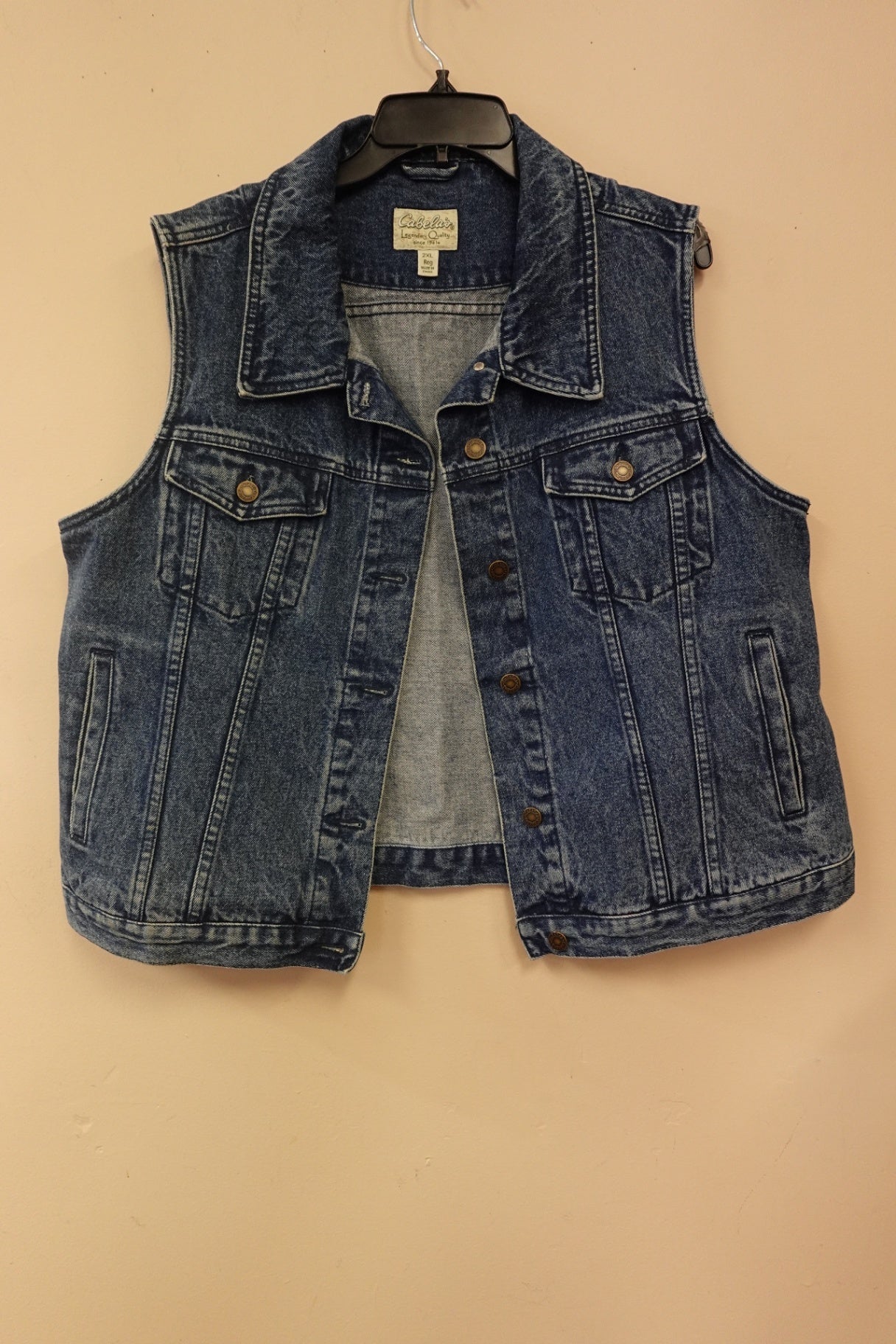Cabela's, Denim Vest, 2XR