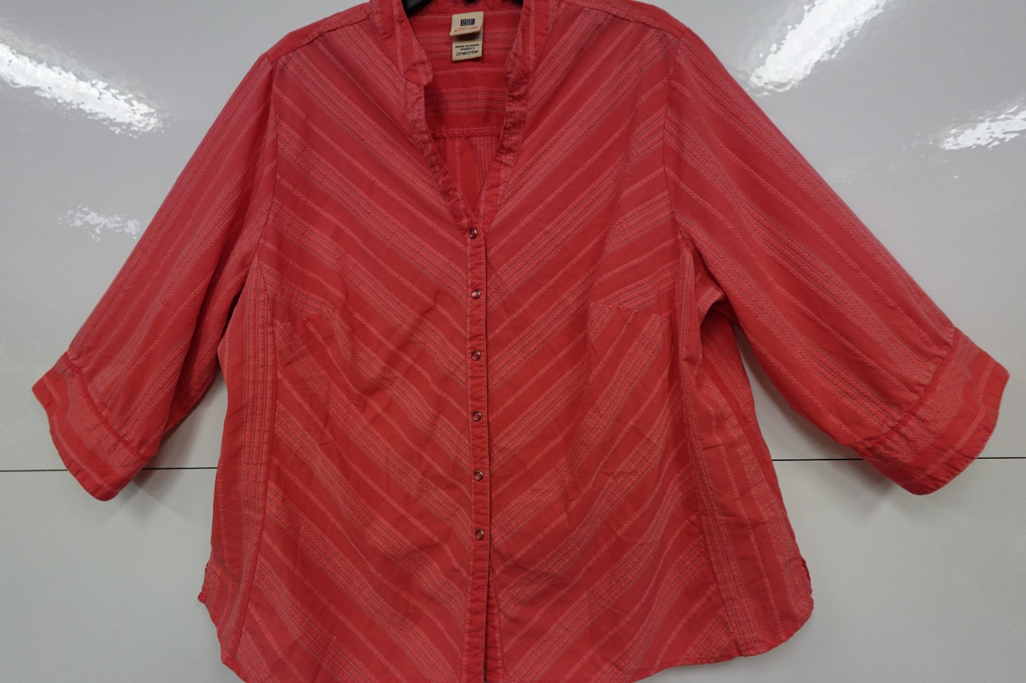 Faded Glory, Button-Up Shirt, 22w/24w
