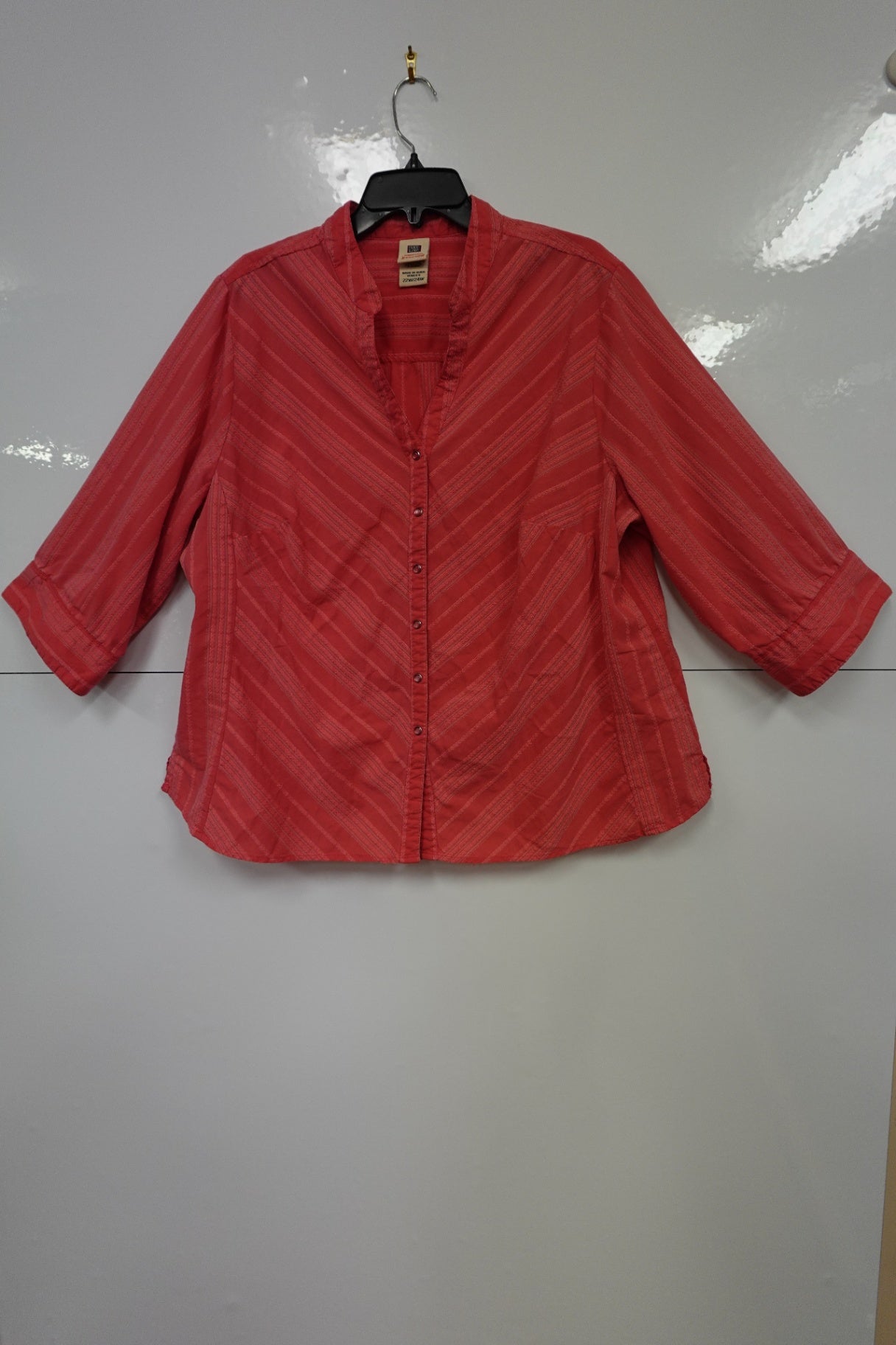 Faded Glory, Button-Up Shirt, 22w/24w