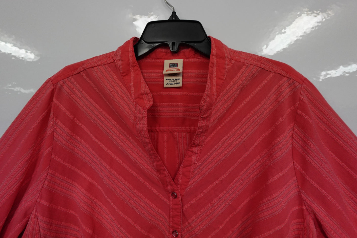 Faded Glory, Button-Up Shirt, 22w/24w