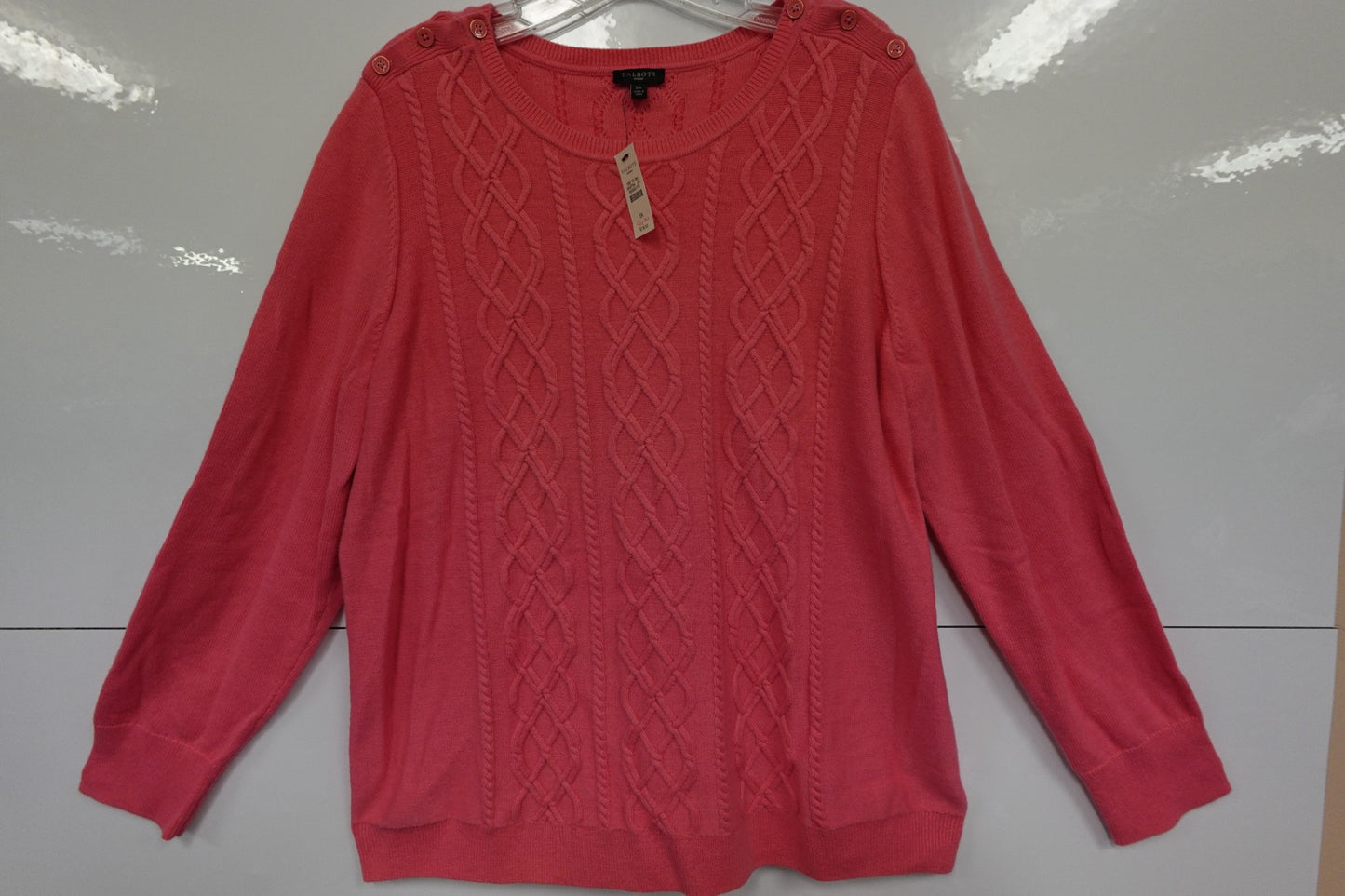 Lands' Talbots, Long Sleeve Sweater, 2X