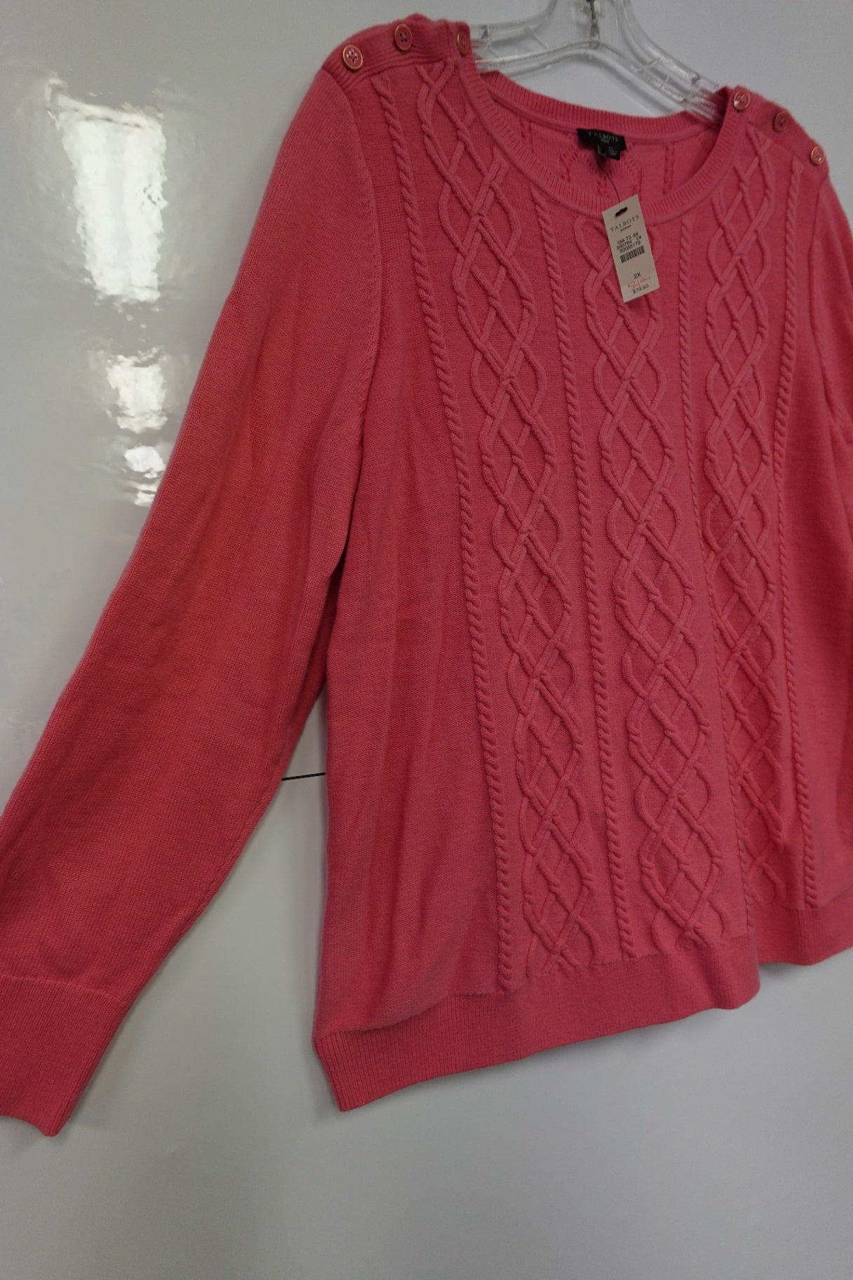 Lands' Talbots, Long Sleeve Sweater, 2X