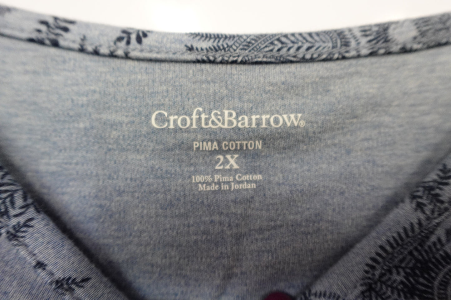 CROFT & BARROW, Long Sleeve Top, 2X