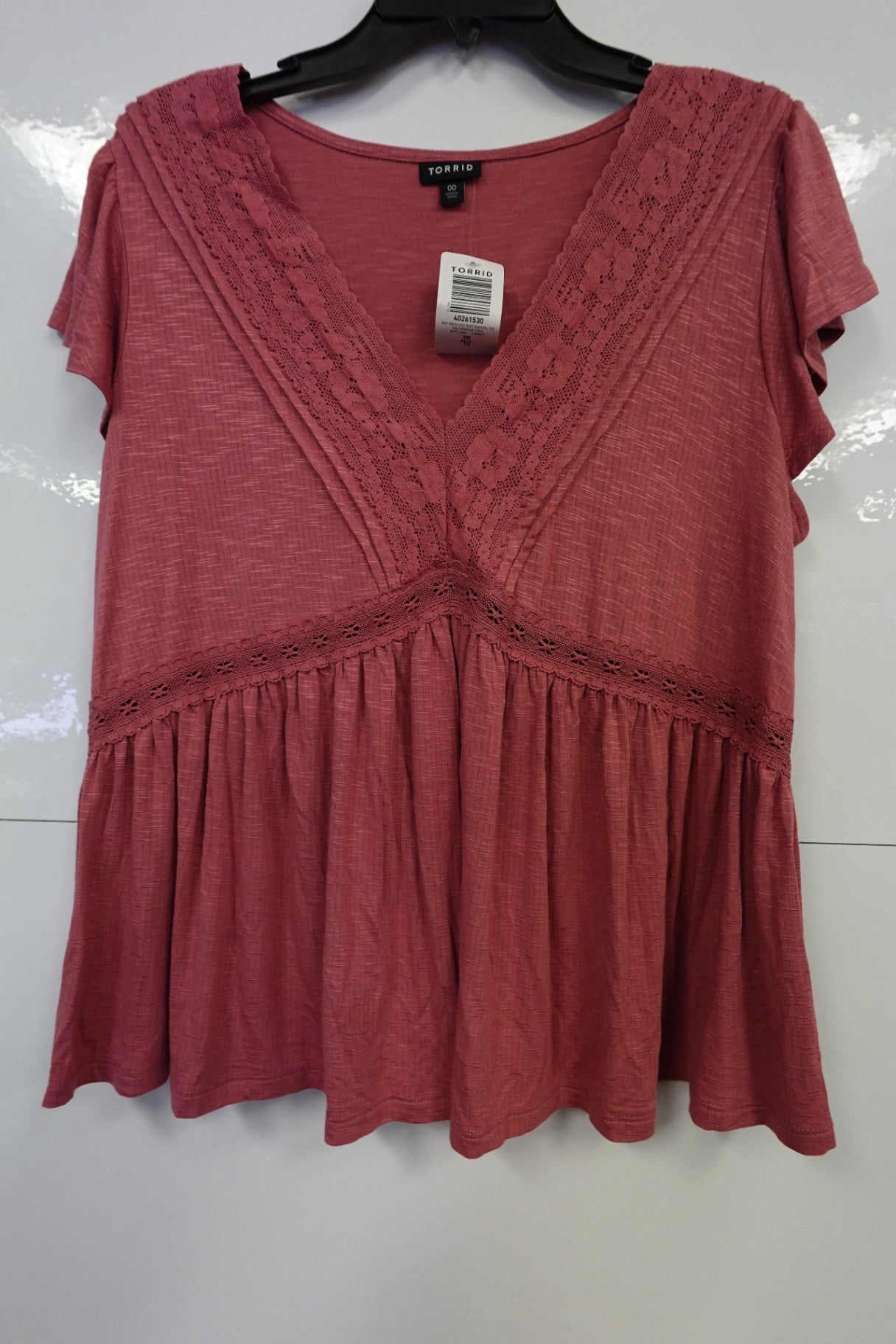 TORRID, Short Sleeve Blouse, Large (00 m/l)