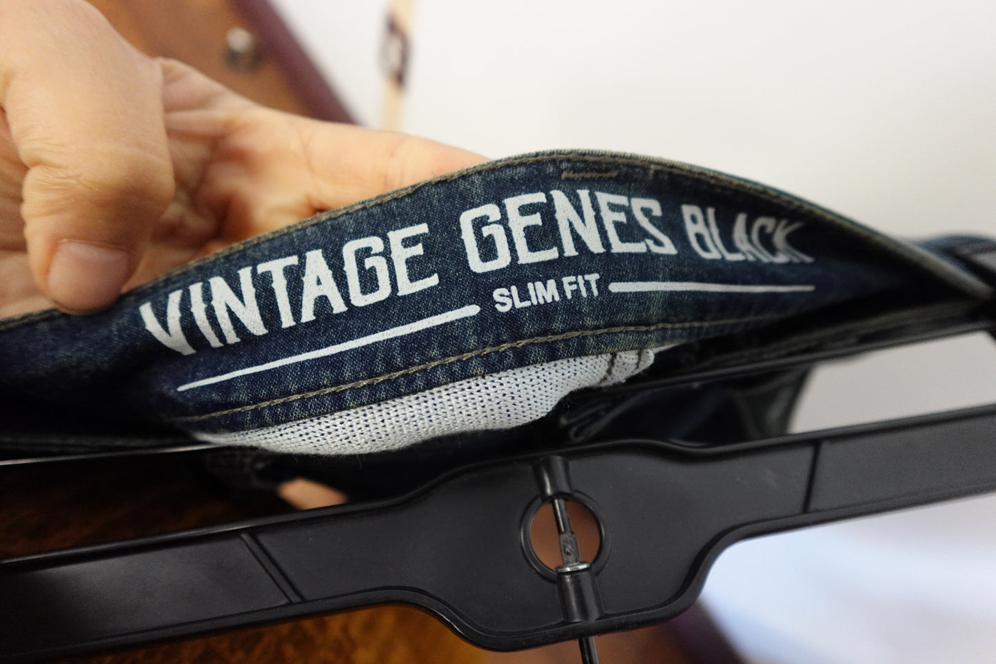 Vintage Genes Black, Jeans Shorts, L/XL (38in Waist)