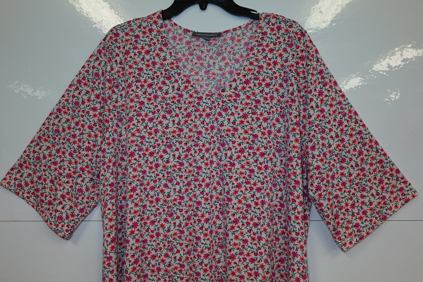 Kate & Mallory, 3/4 SLEEVE TOP, 3X