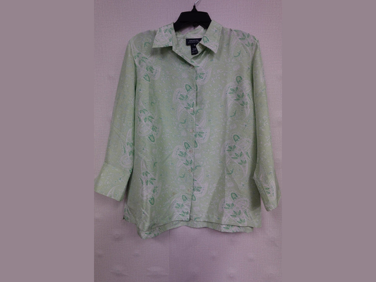 Jones New York Signature, Long Sleeves Top, 1X