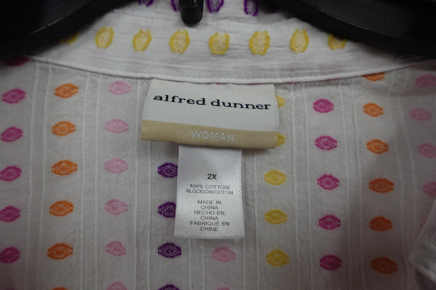 Alfred Dunner, Short Sleeves Top, 2X