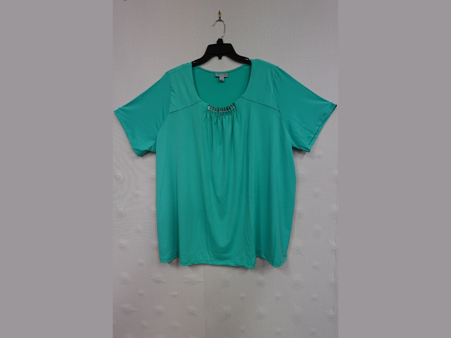 CATHERINES, SHORT SLEEVED TOP, 2X