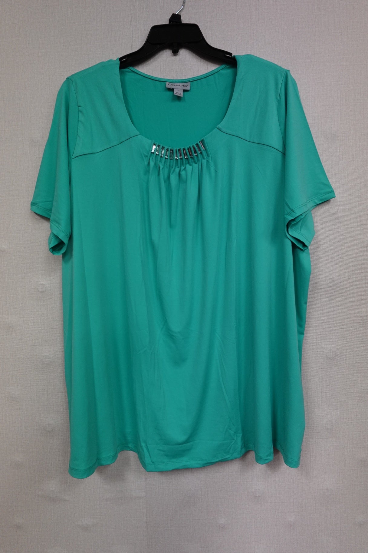 CATHERINES, SHORT SLEEVED TOP, 2X