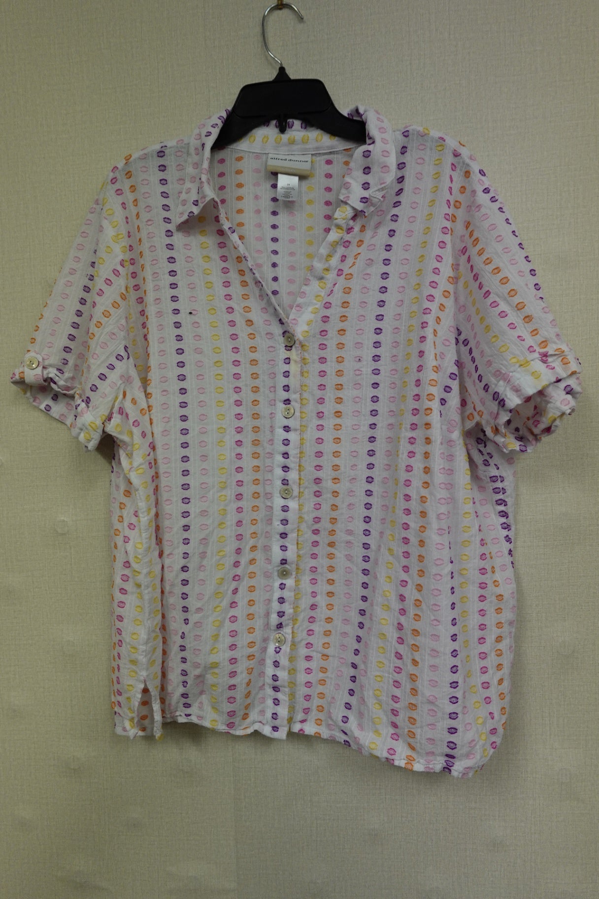 Alfred Dunner, Short Sleeves Top, 2X