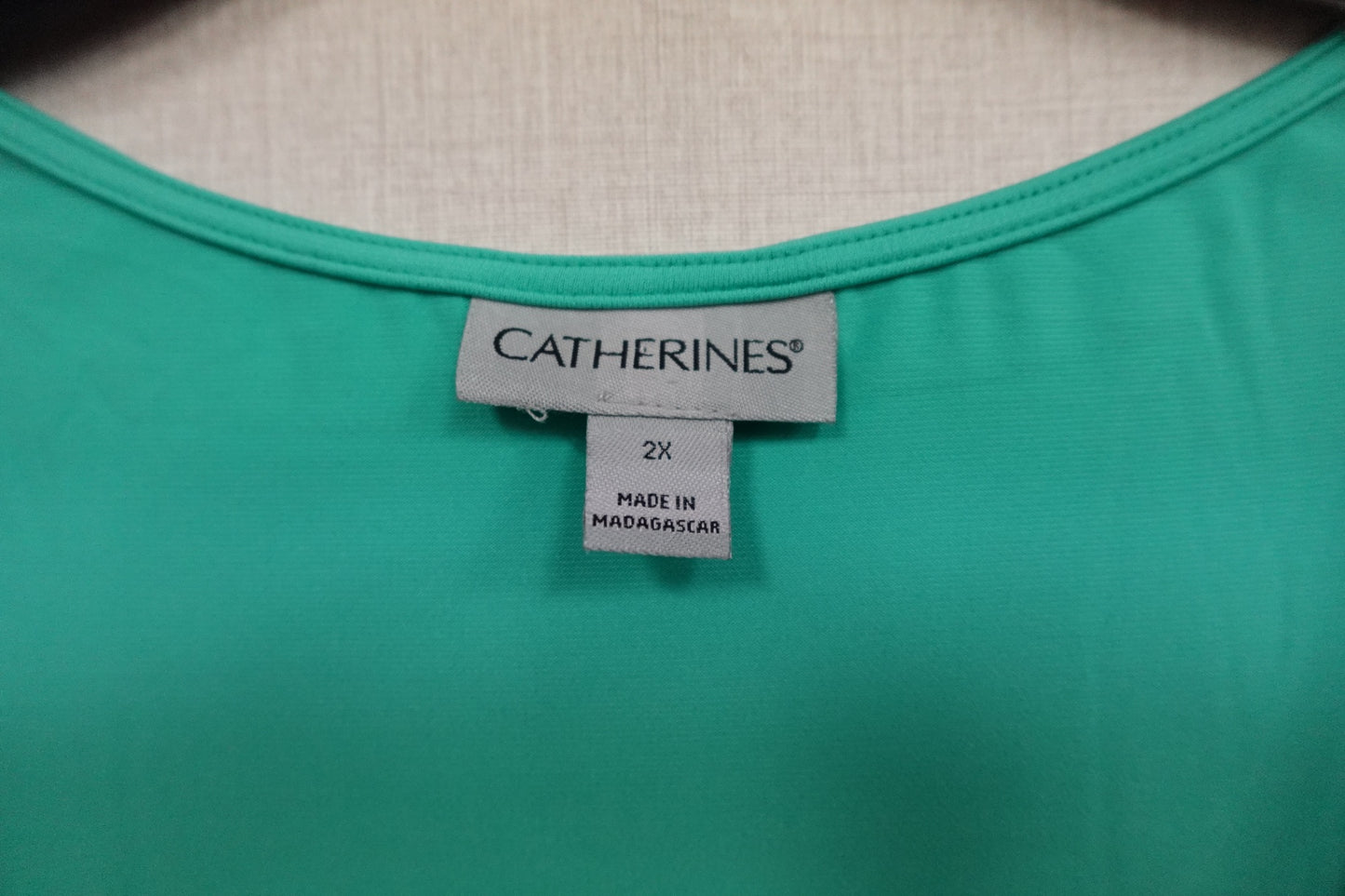 CATHERINES, SHORT SLEEVED TOP, 2X