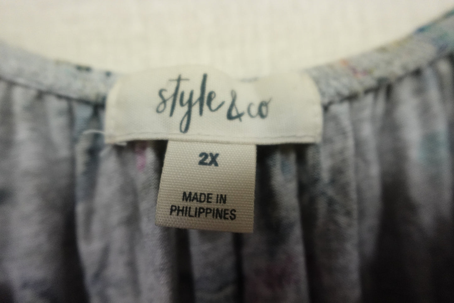 Style & Co., 3/4 SLEEVE TOP, 2X