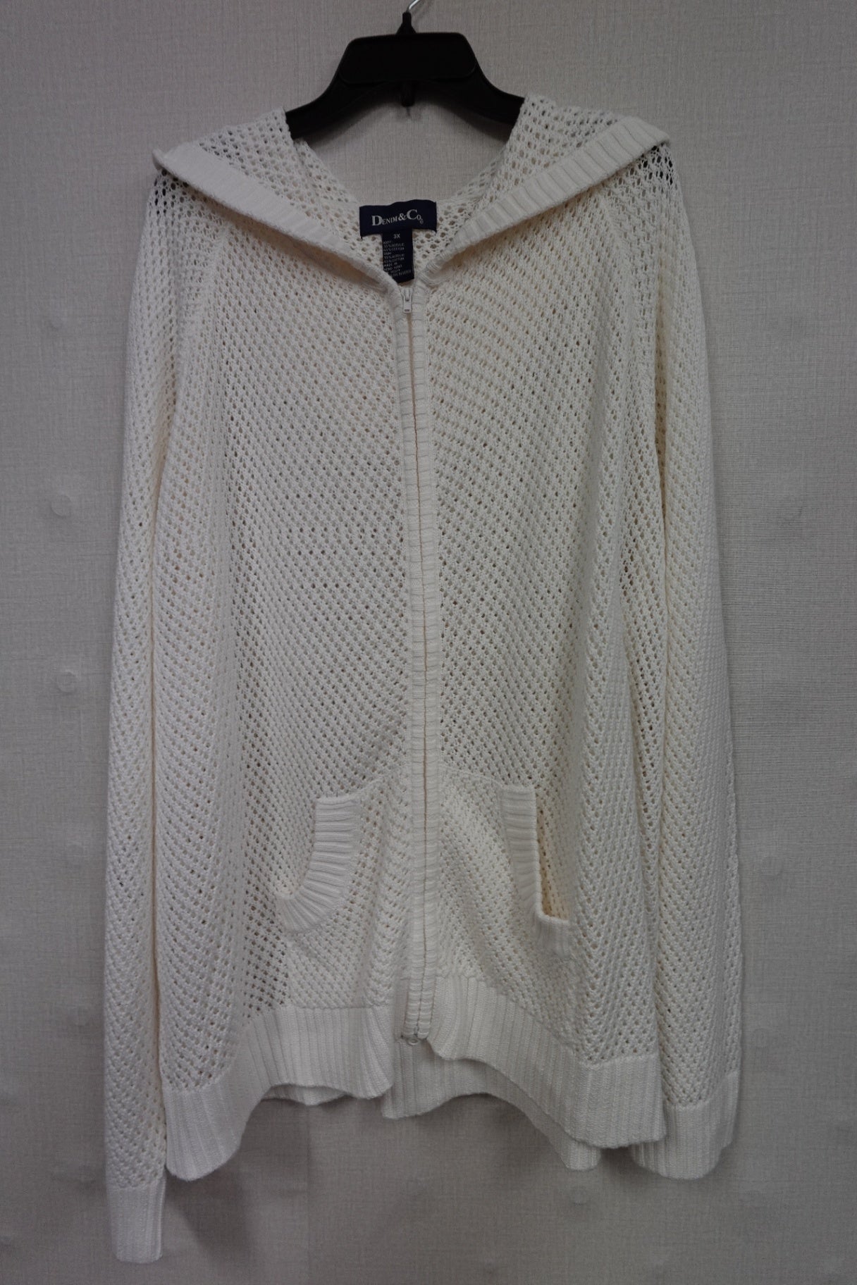 Denim & Co, Cardigan, 3X