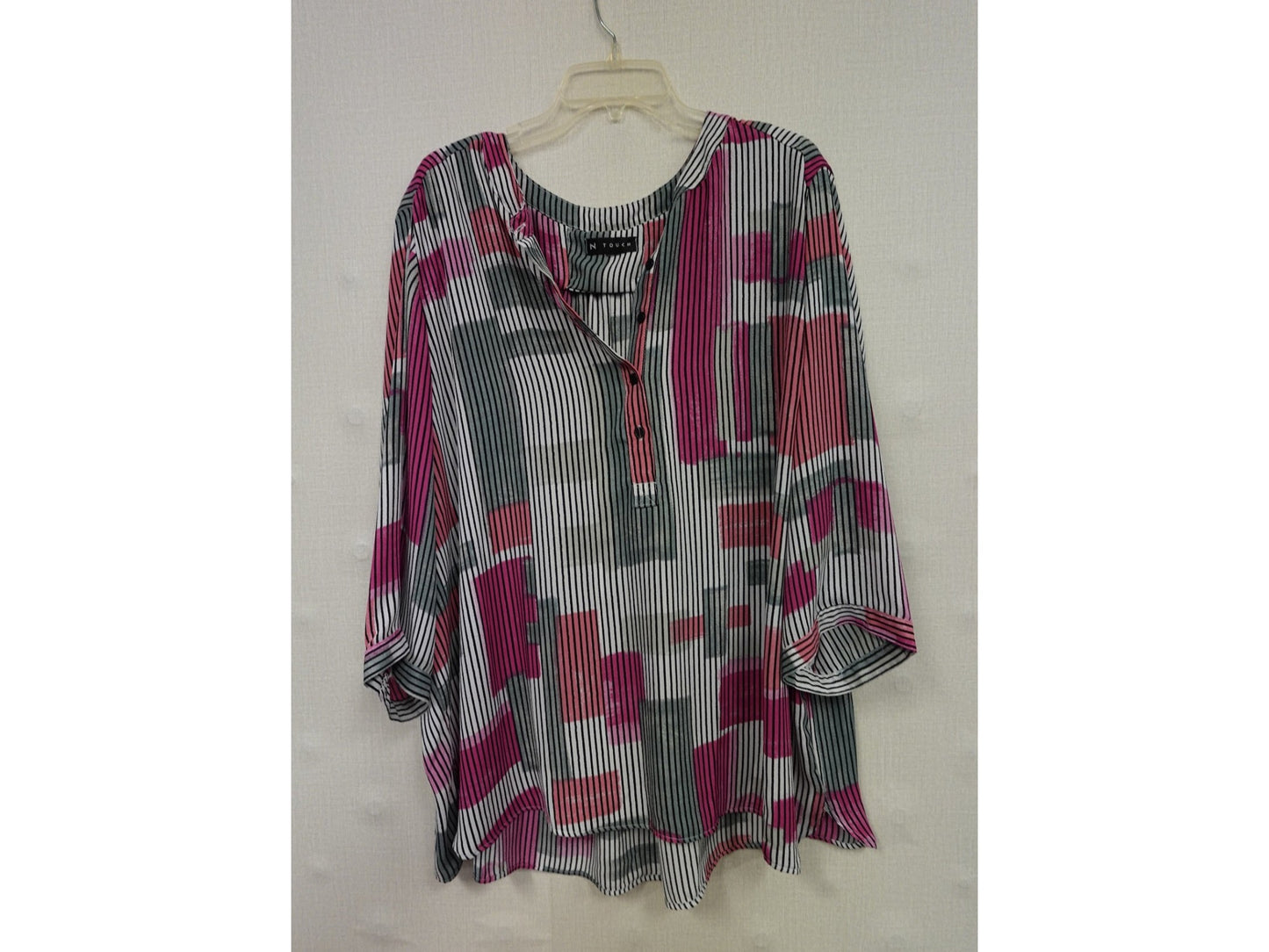 N TOUCH, Long Sleeves Top, 3X/4X