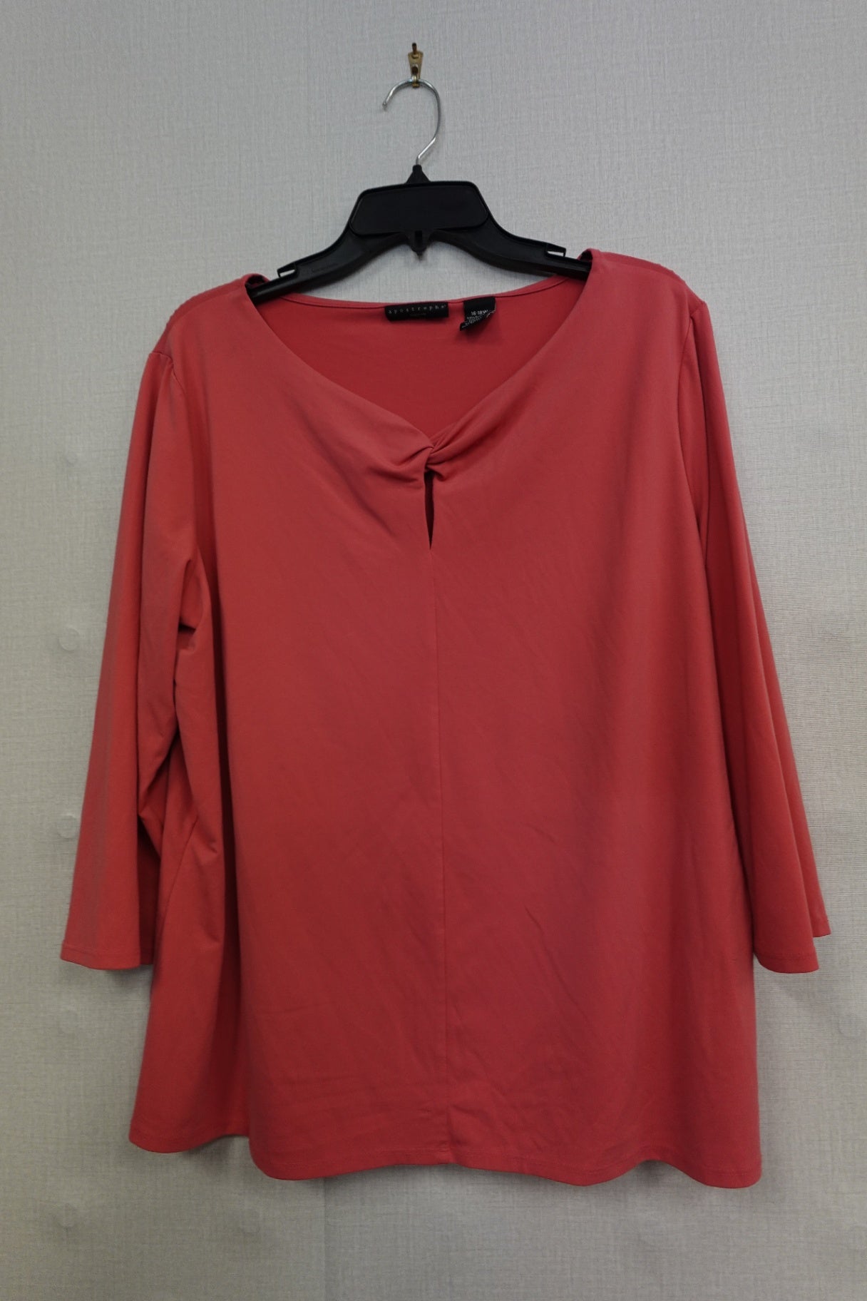 Apostrophe, 3/4 SLEEVE TOP, 16-18W