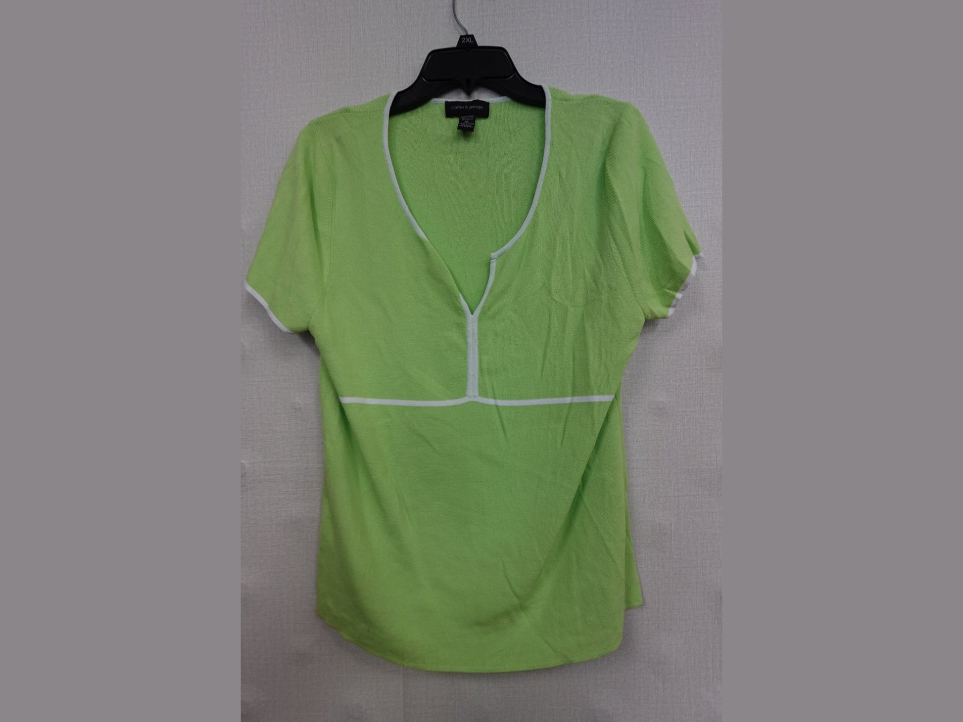 Cable & Gauge, Short Sleeves Top, XL