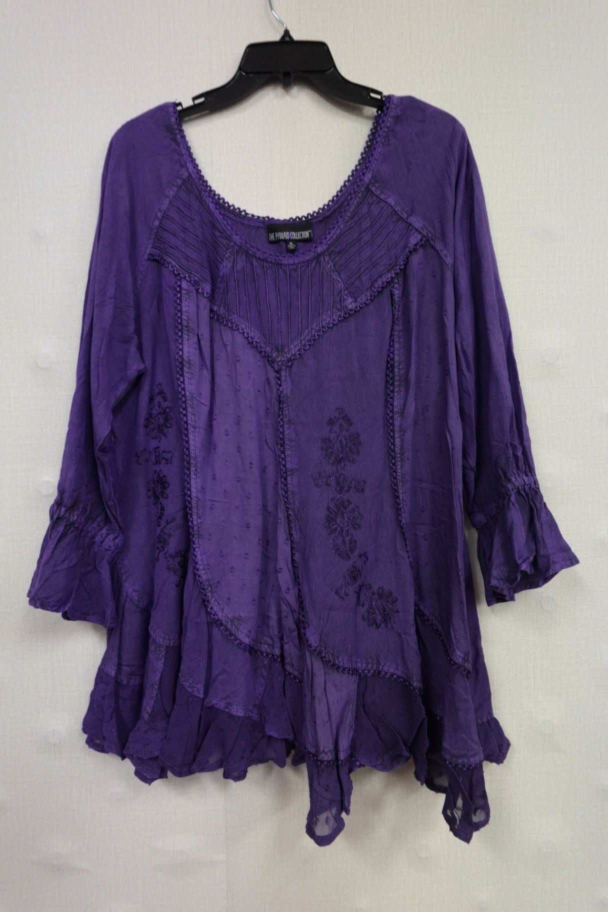 The Pyramid Collection, Long Sleeves Top, XL