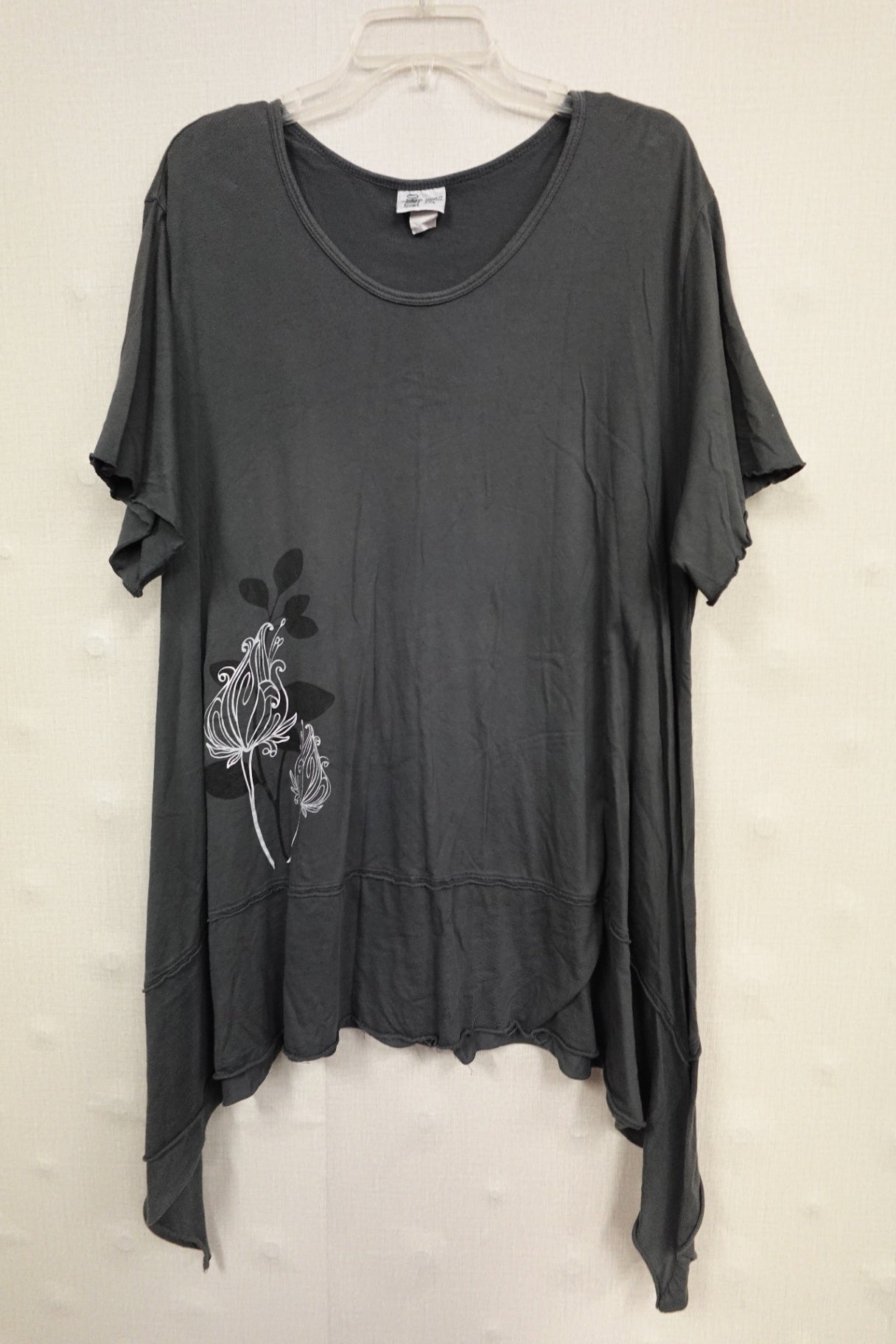 indigo art wear, SHORT SLEEVED TOP, 2X