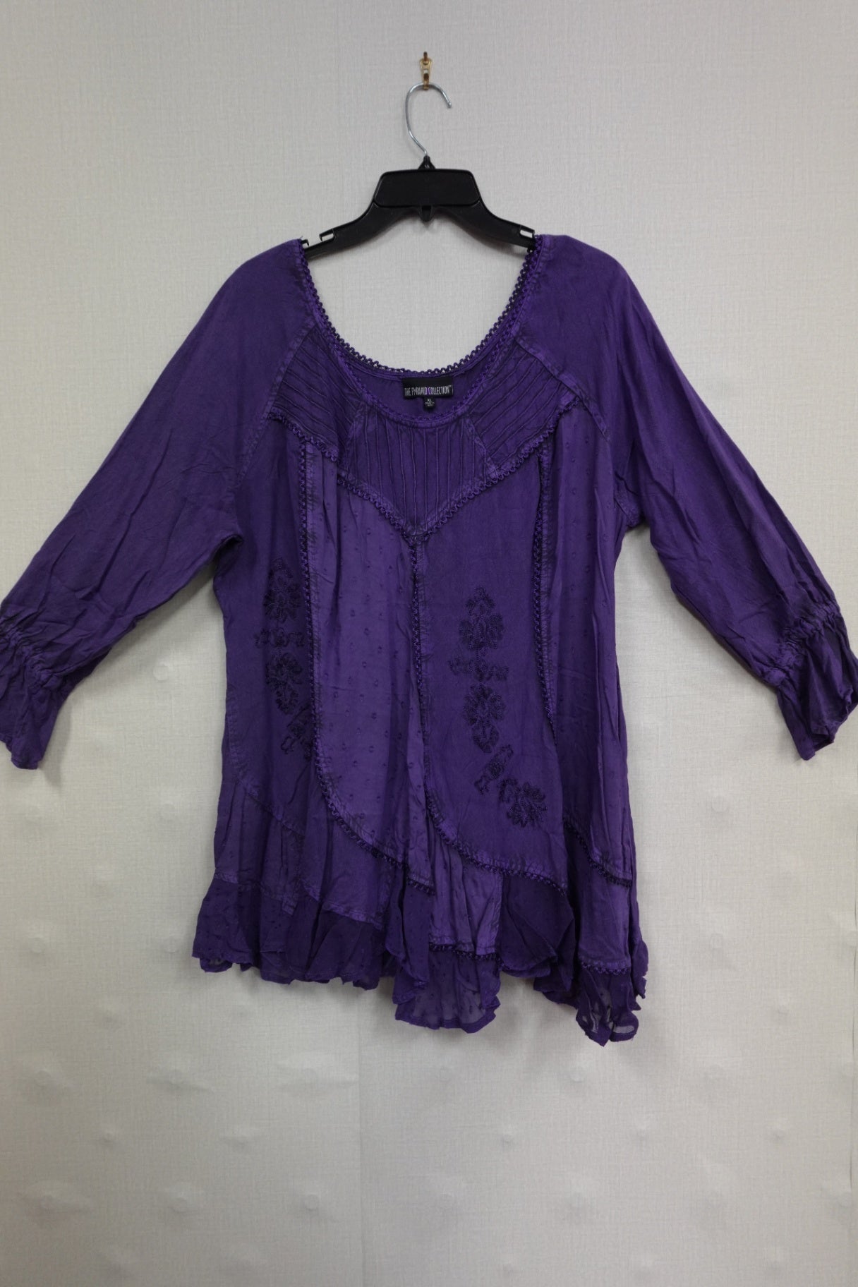 The Pyramid Collection, Long Sleeves Top, XL