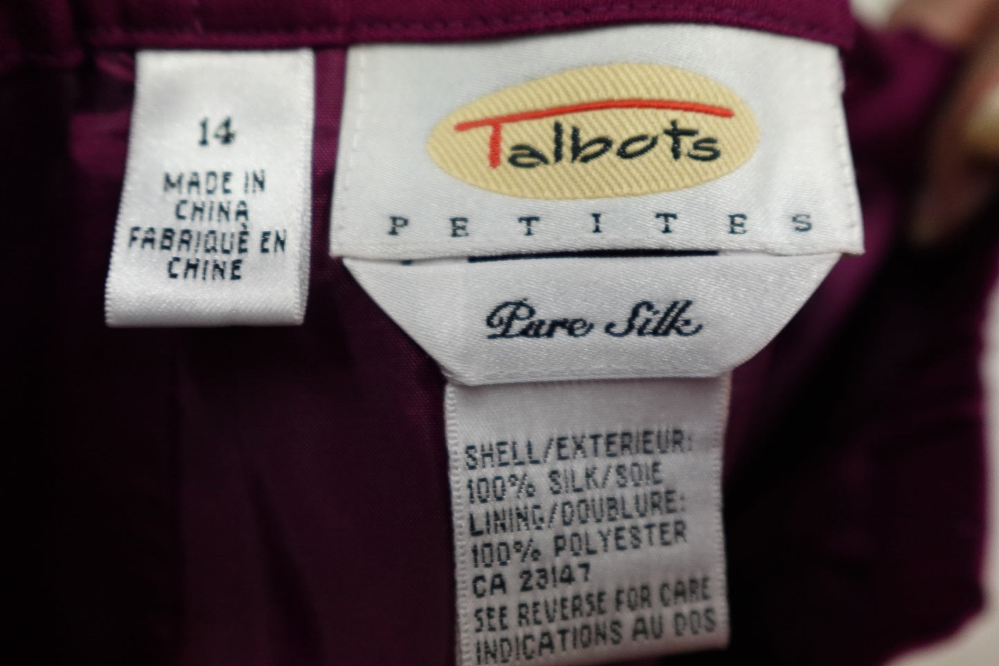 Talbots, 2 Piece Suit, 14