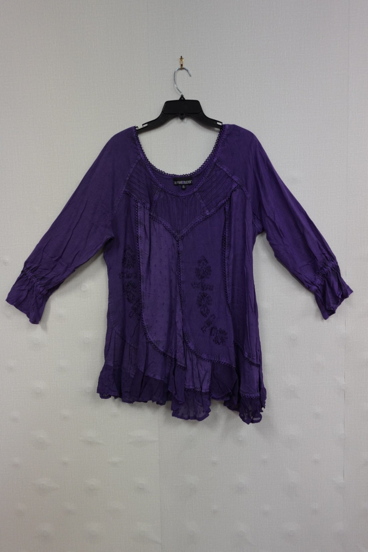 The Pyramid Collection, Long Sleeves Top, XL