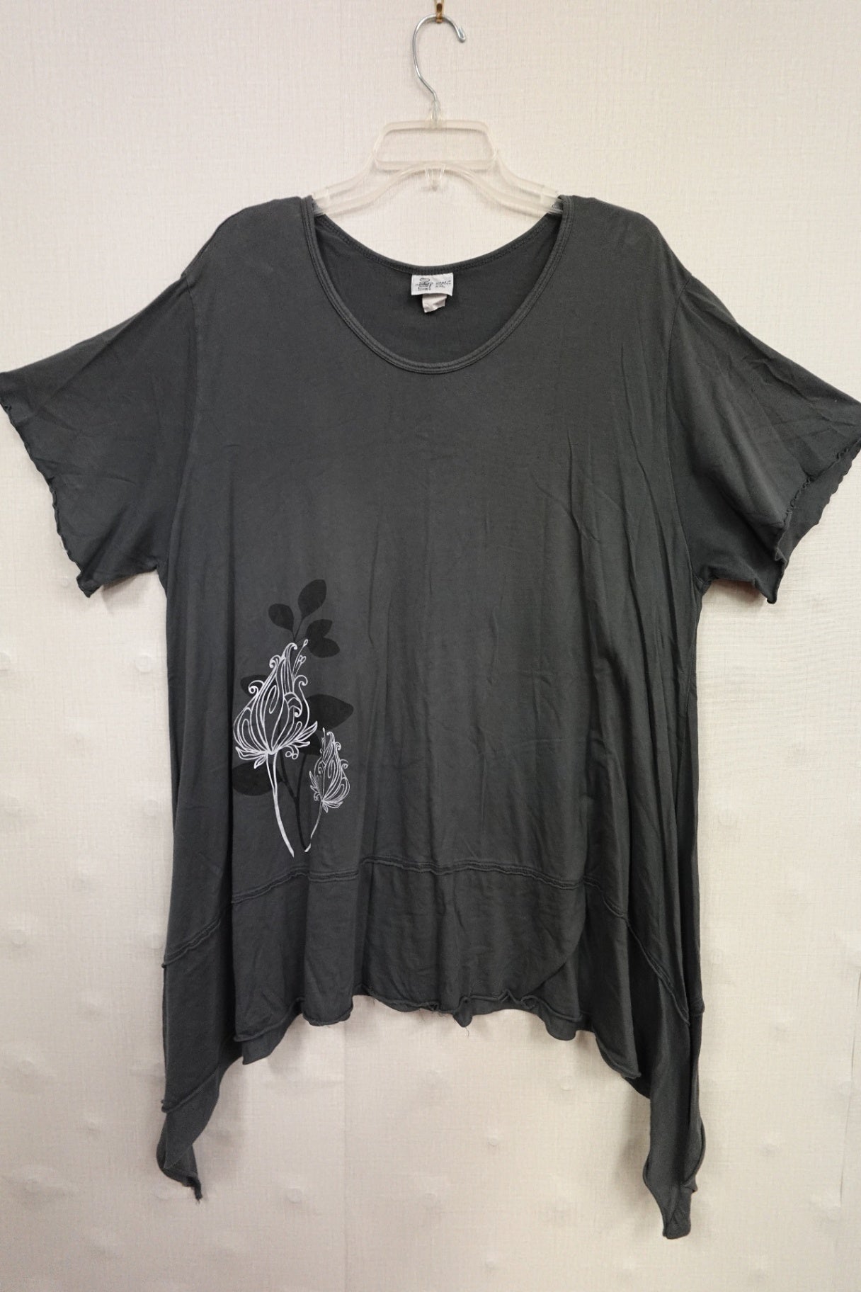 indigo art wear, SHORT SLEEVED TOP, 2X
