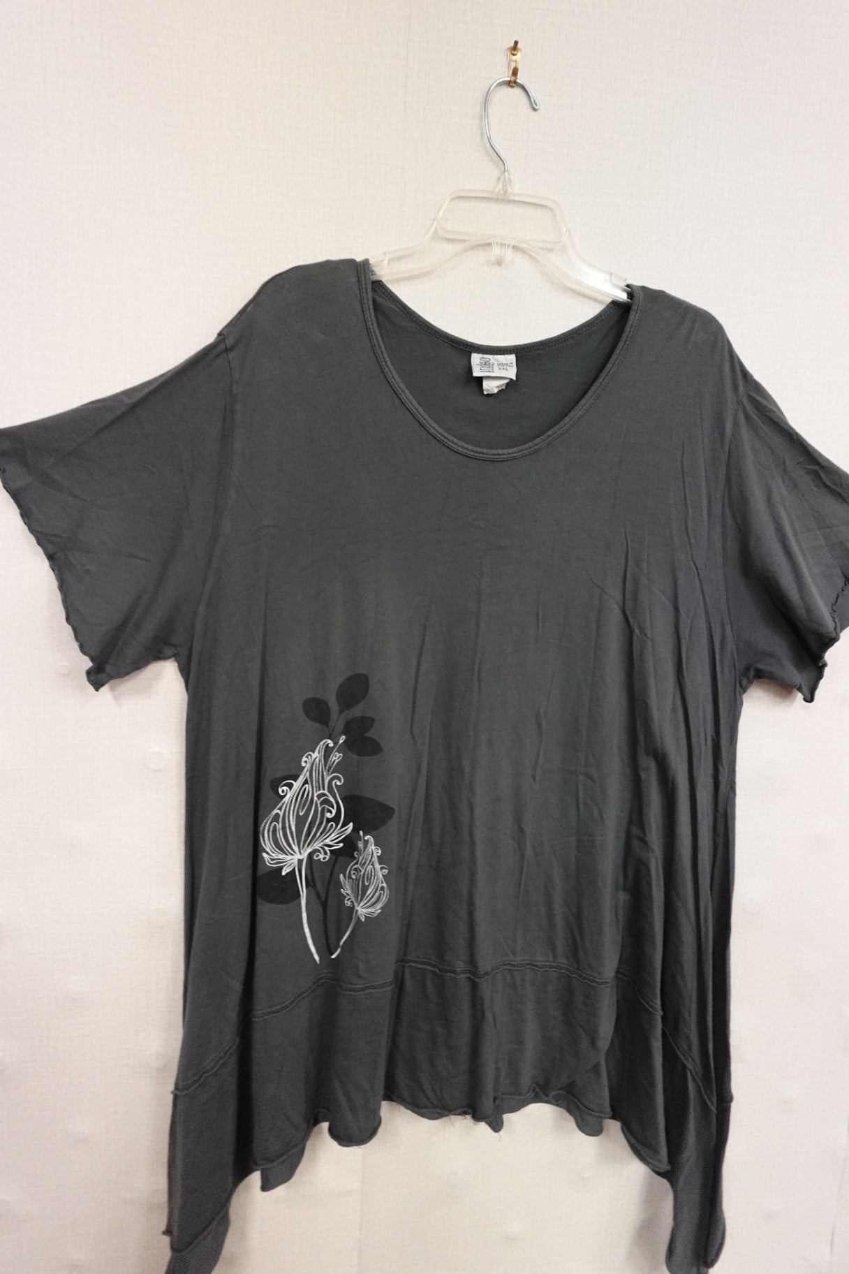 indigo art wear, SHORT SLEEVED TOP, 2X