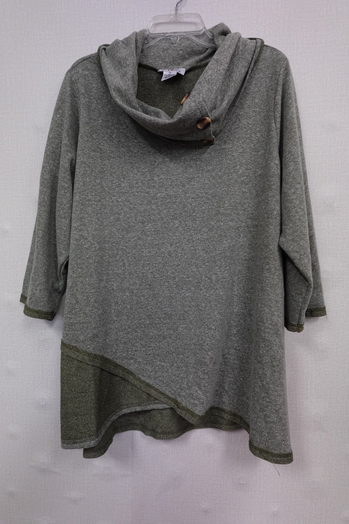 Oso casuals, 3/4 SLEEVE TOP, 3X