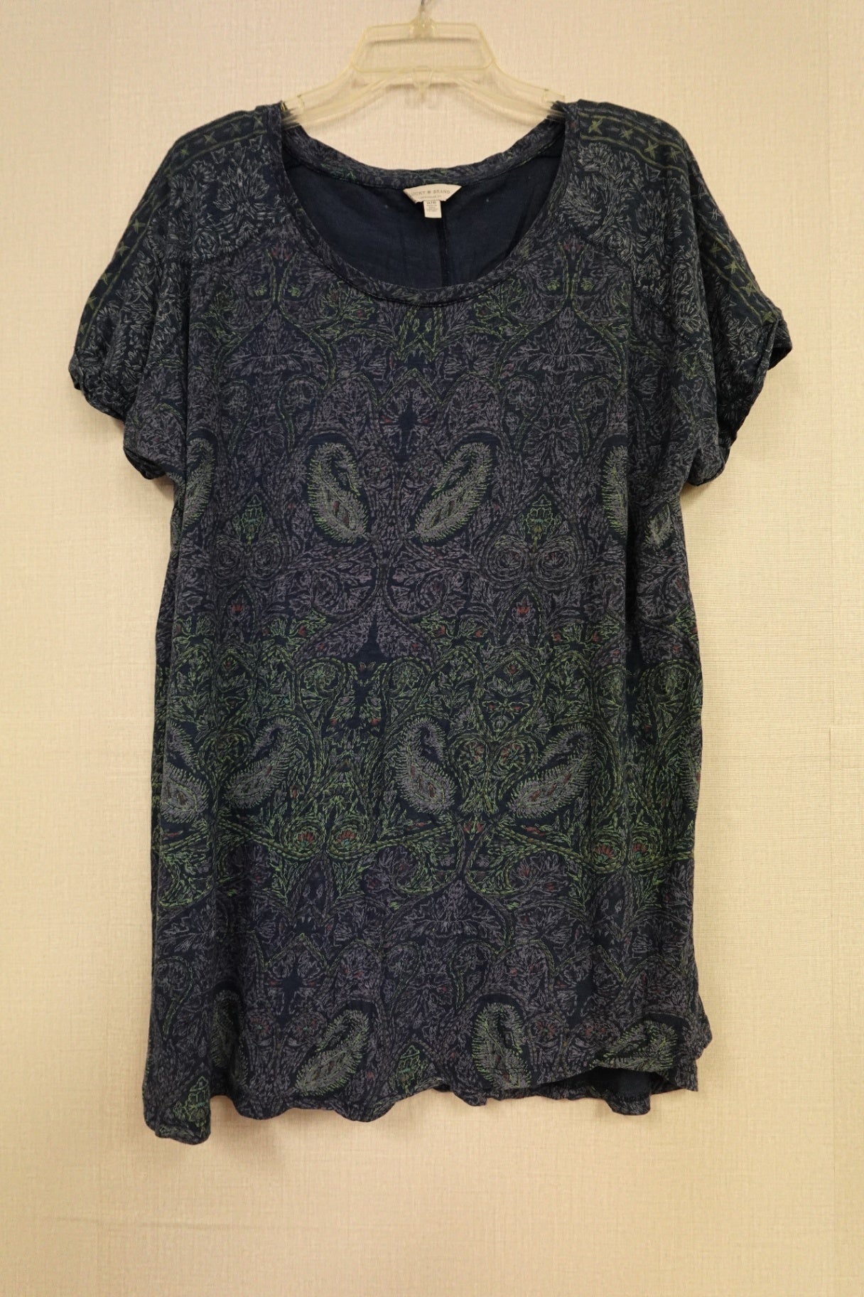 Lucky Brand, Short Sleeves Top, XL/2X (1X)