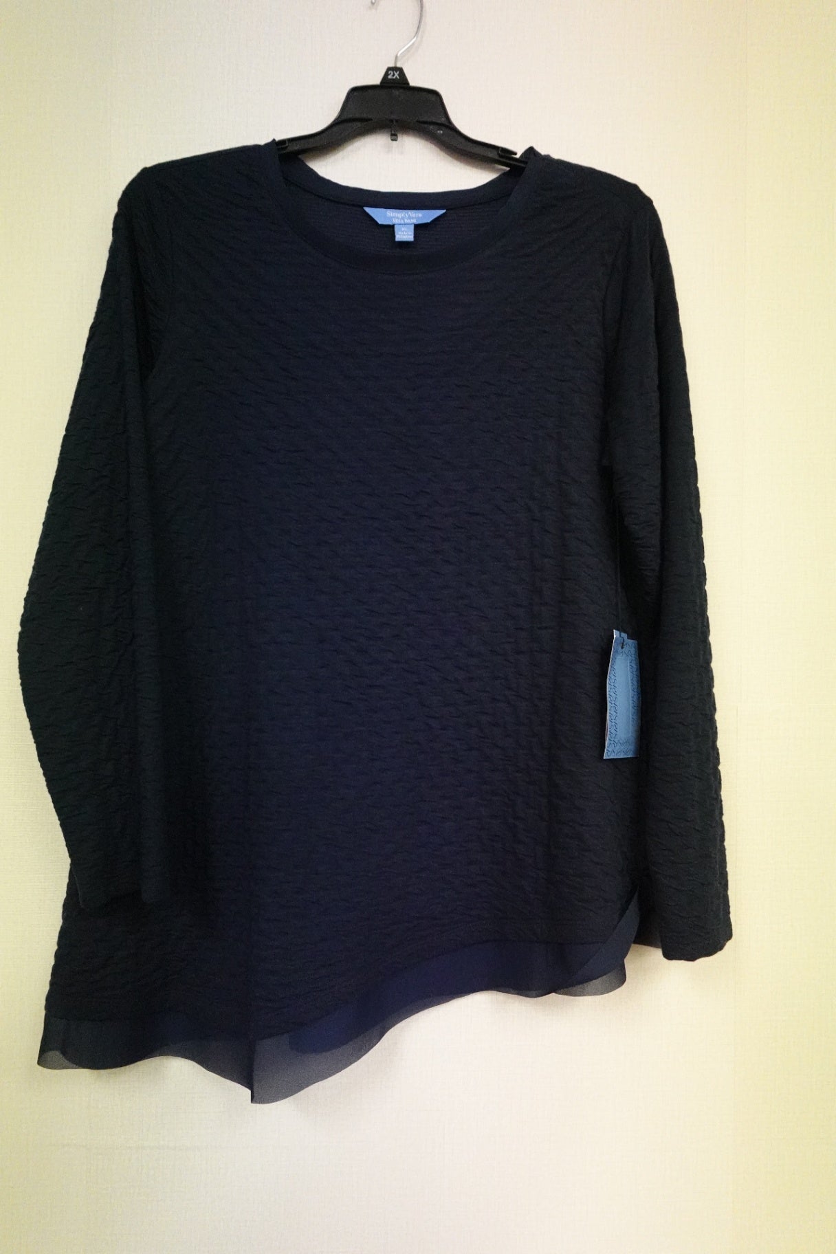 Simply Vera Vera Wang, Long Sleeves Top, XL