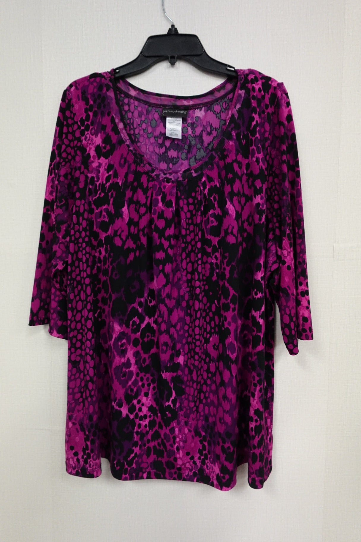 JMS, 3/4 SLEEVE TOP, 3X