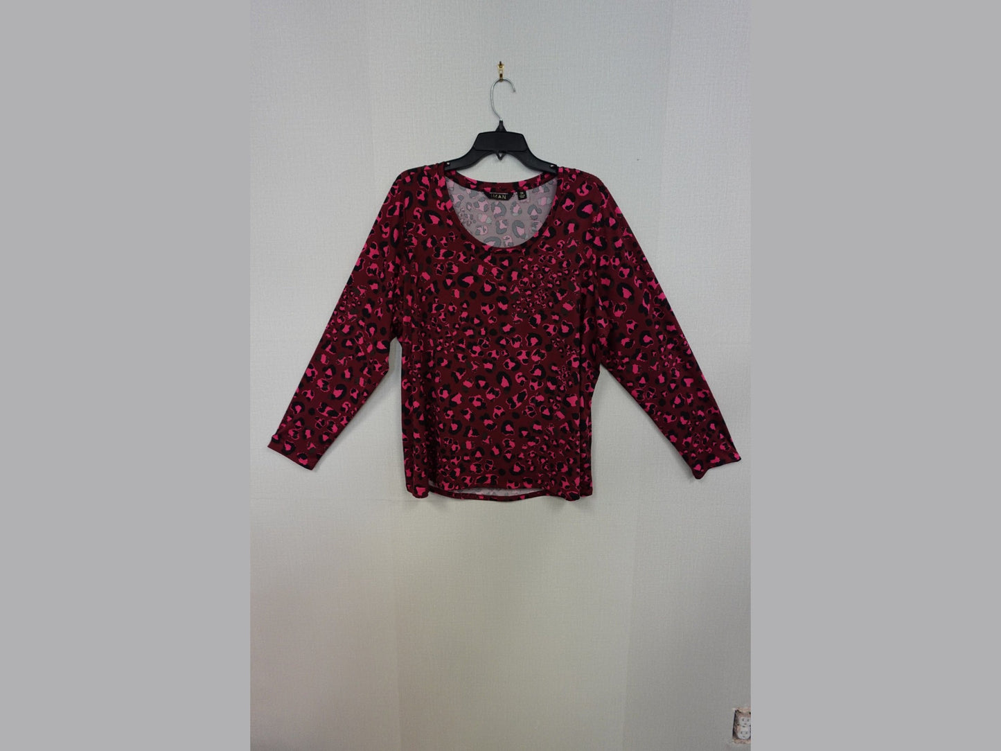 IMAN, Long Sleeves Top, 2X